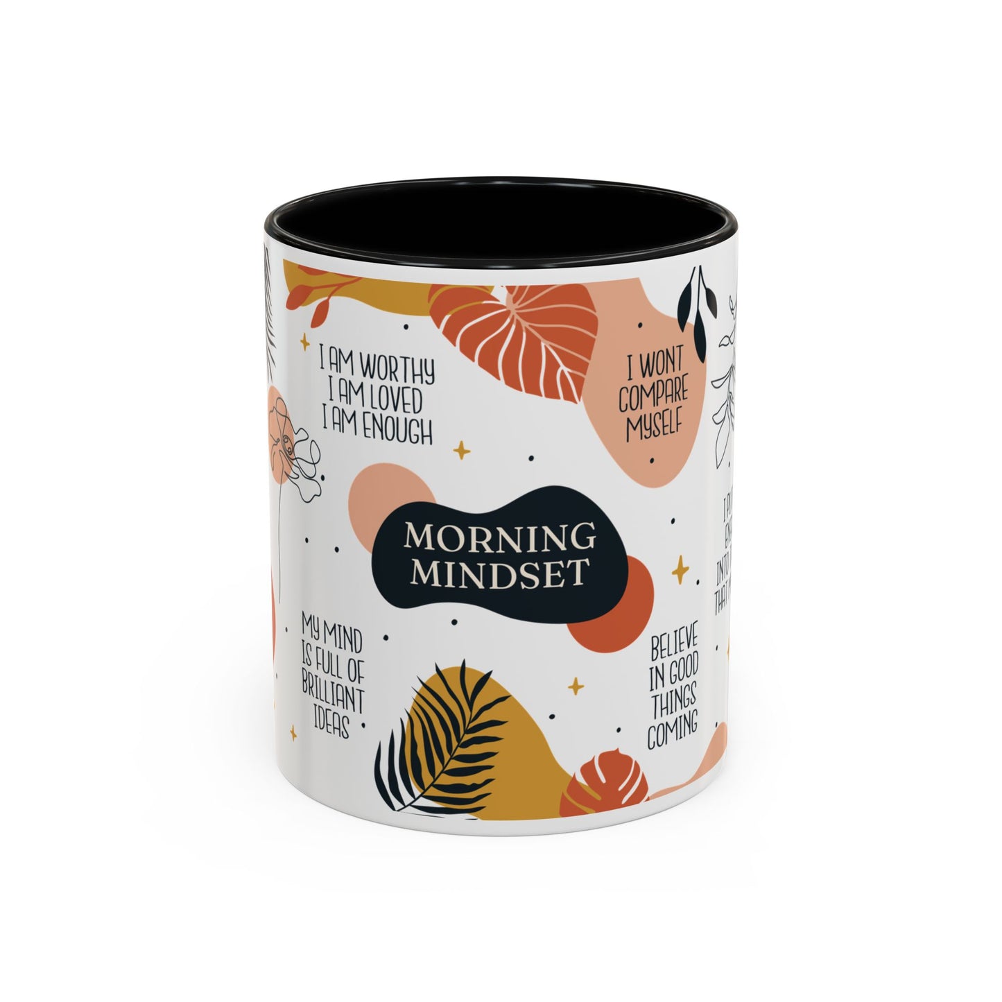 Morning Mindset Accent Coffee Mug