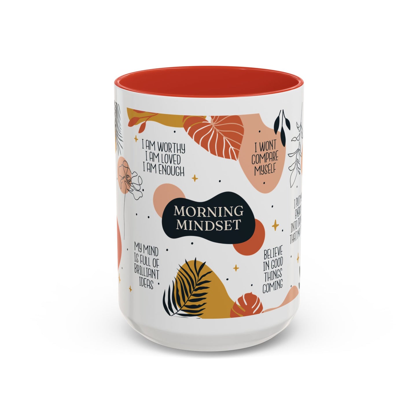 Morning Mindset Accent Coffee Mug
