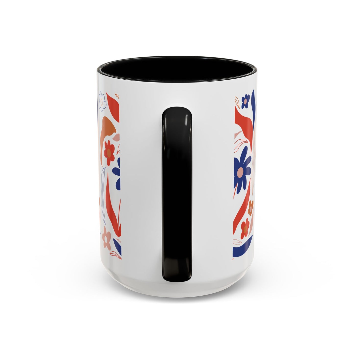 Floral Accent Coffee Mug