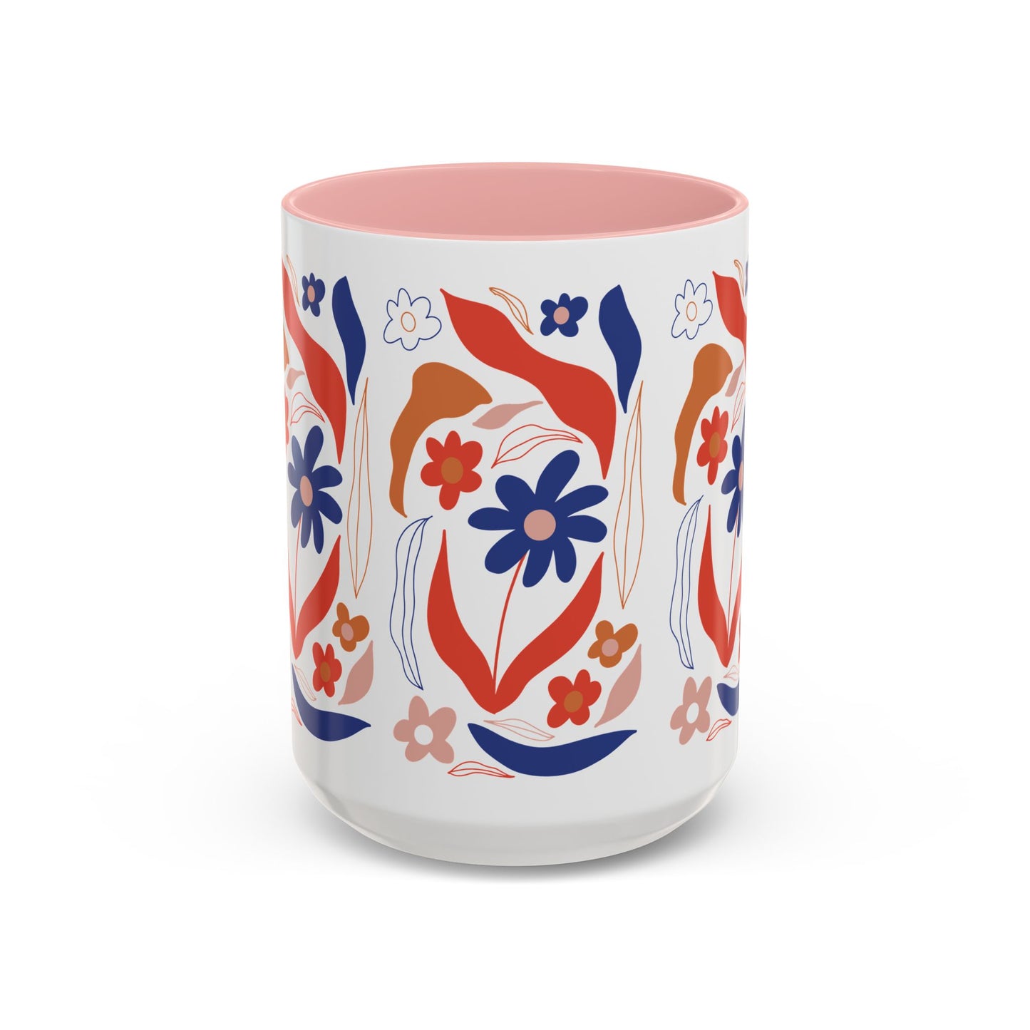 Floral Accent Coffee Mug