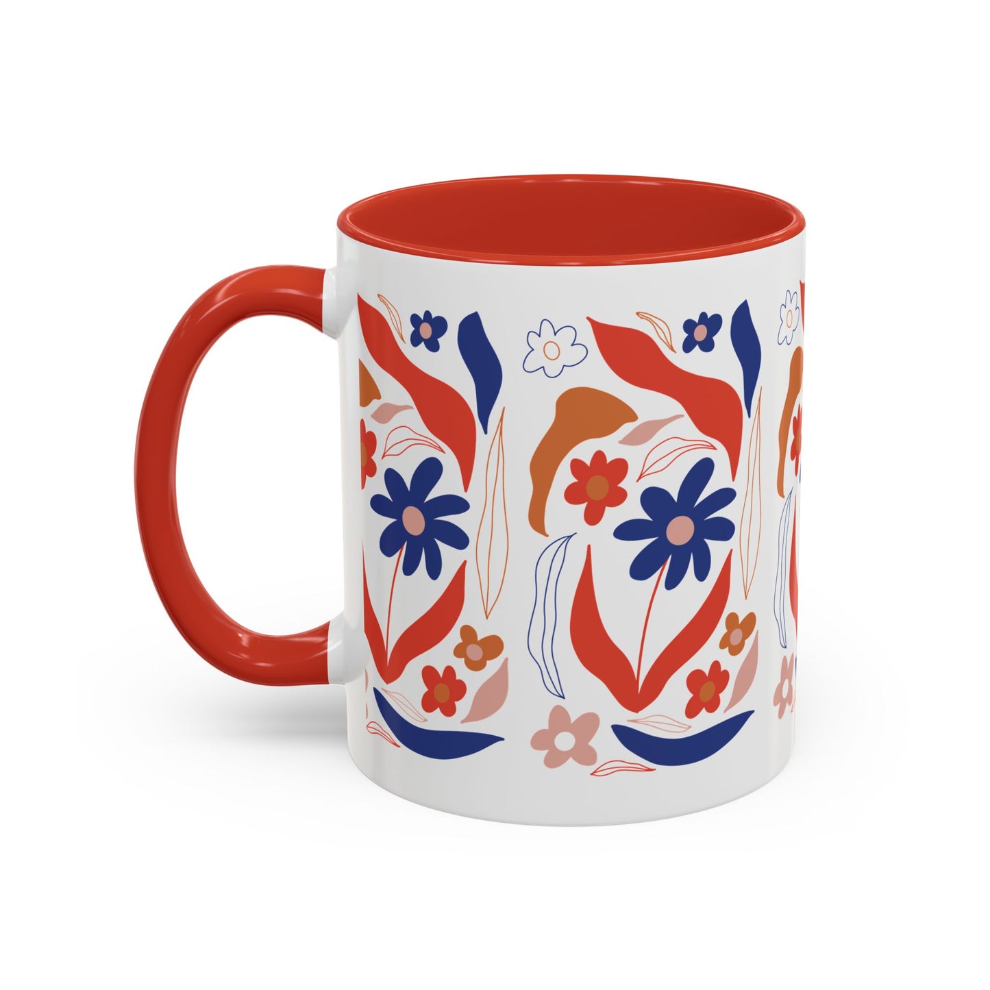 Floral Accent Coffee Mug