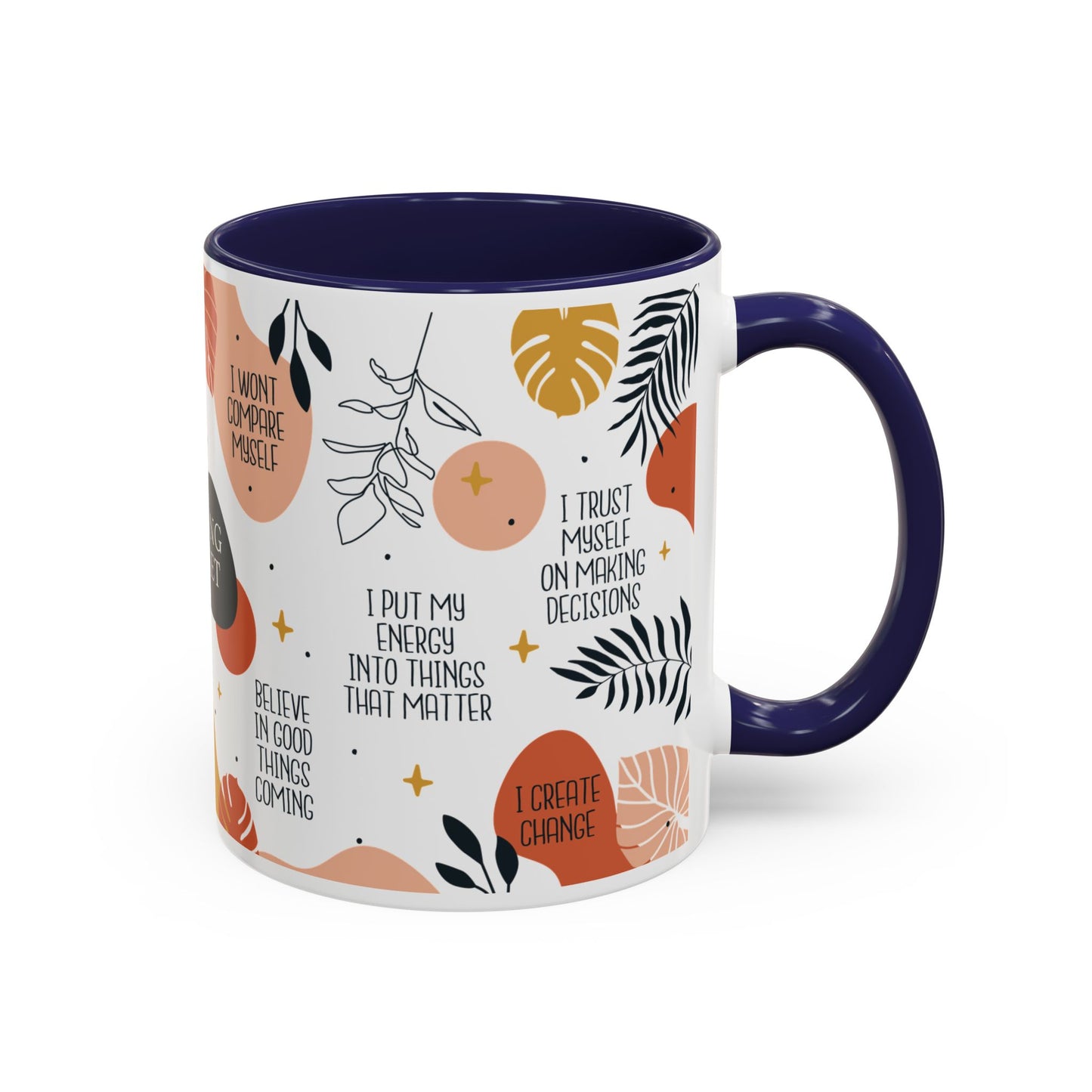 Morning Mindset Accent Coffee Mug