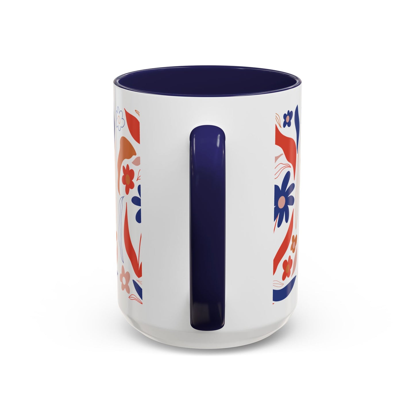 Floral Accent Coffee Mug