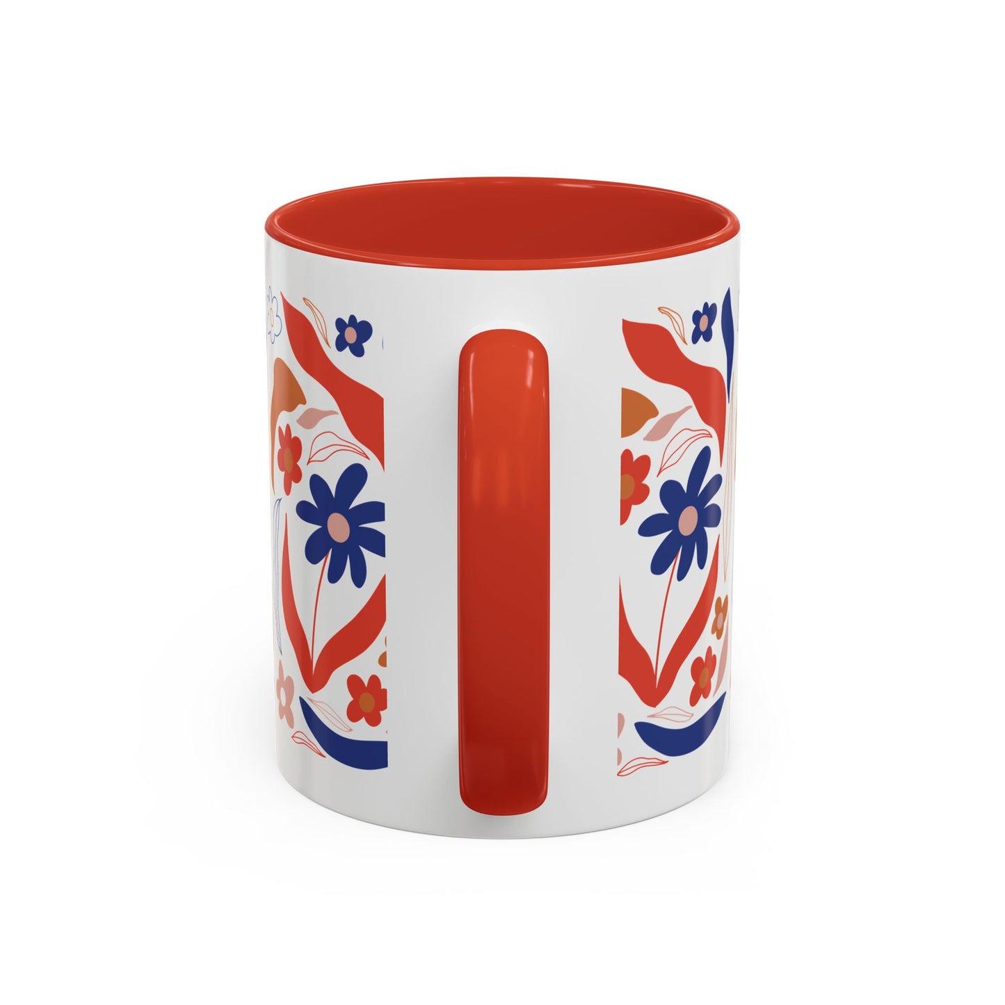 Floral Accent Coffee Mug