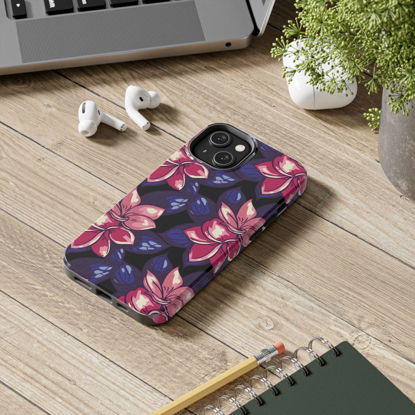 Phone Case, Floral Design, Protective Case, Cover, Strong, Durable, Custom Shell