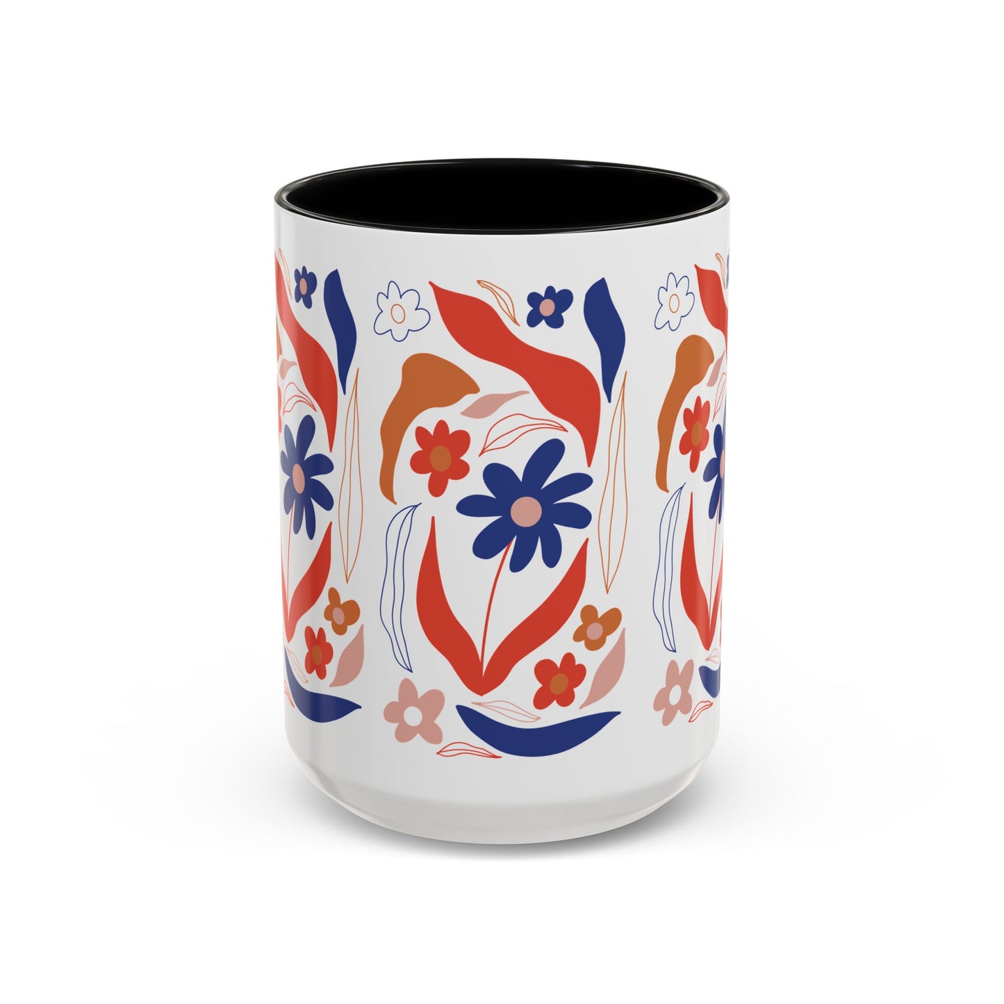 Floral Accent Coffee Mug