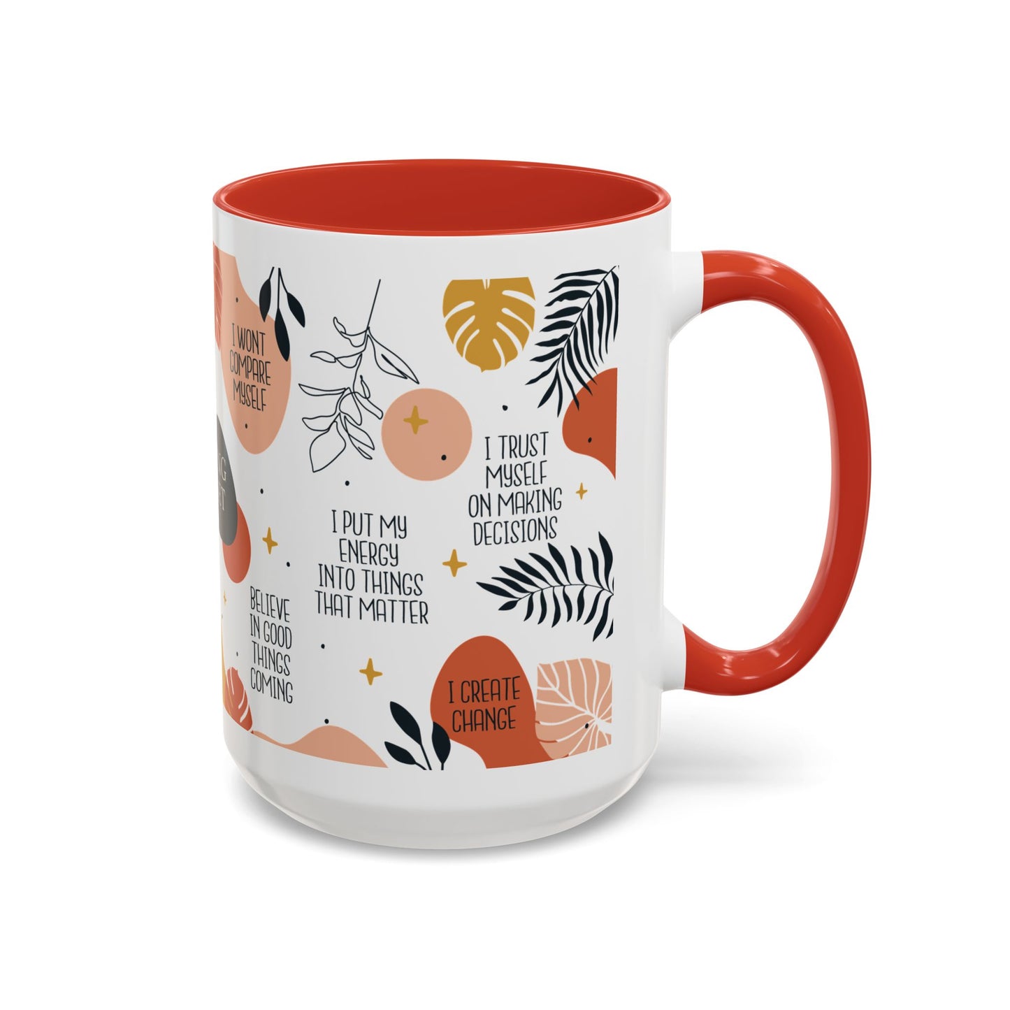 Morning Mindset Accent Coffee Mug