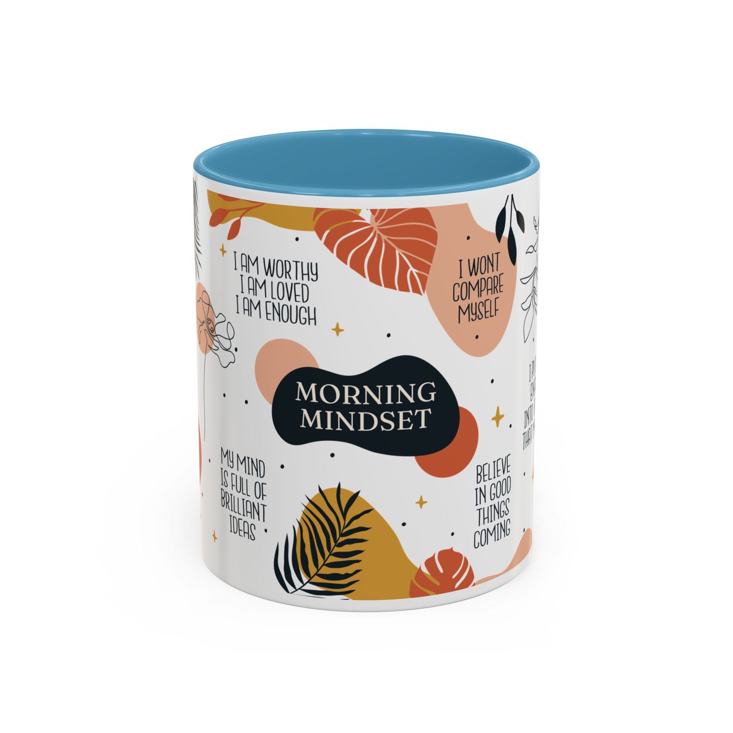 Morning Mindset Accent Coffee Mug