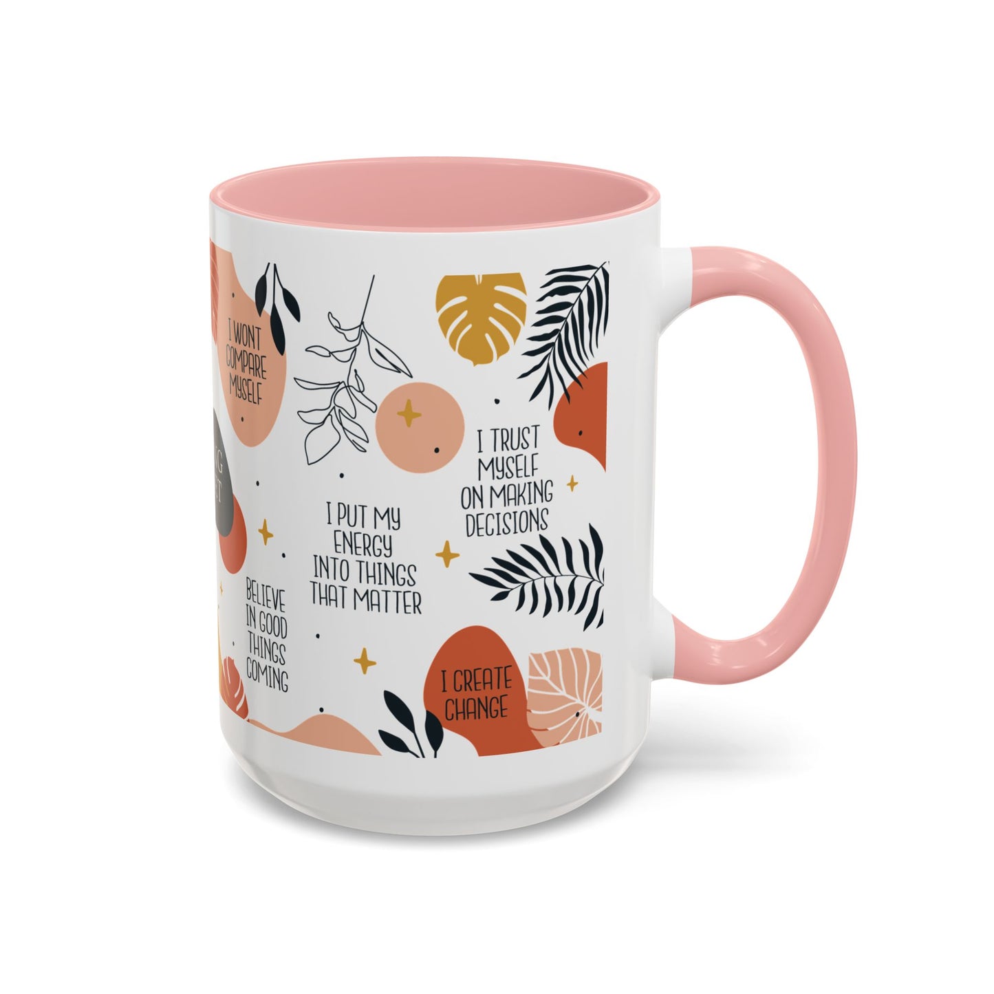 Morning Mindset Accent Coffee Mug