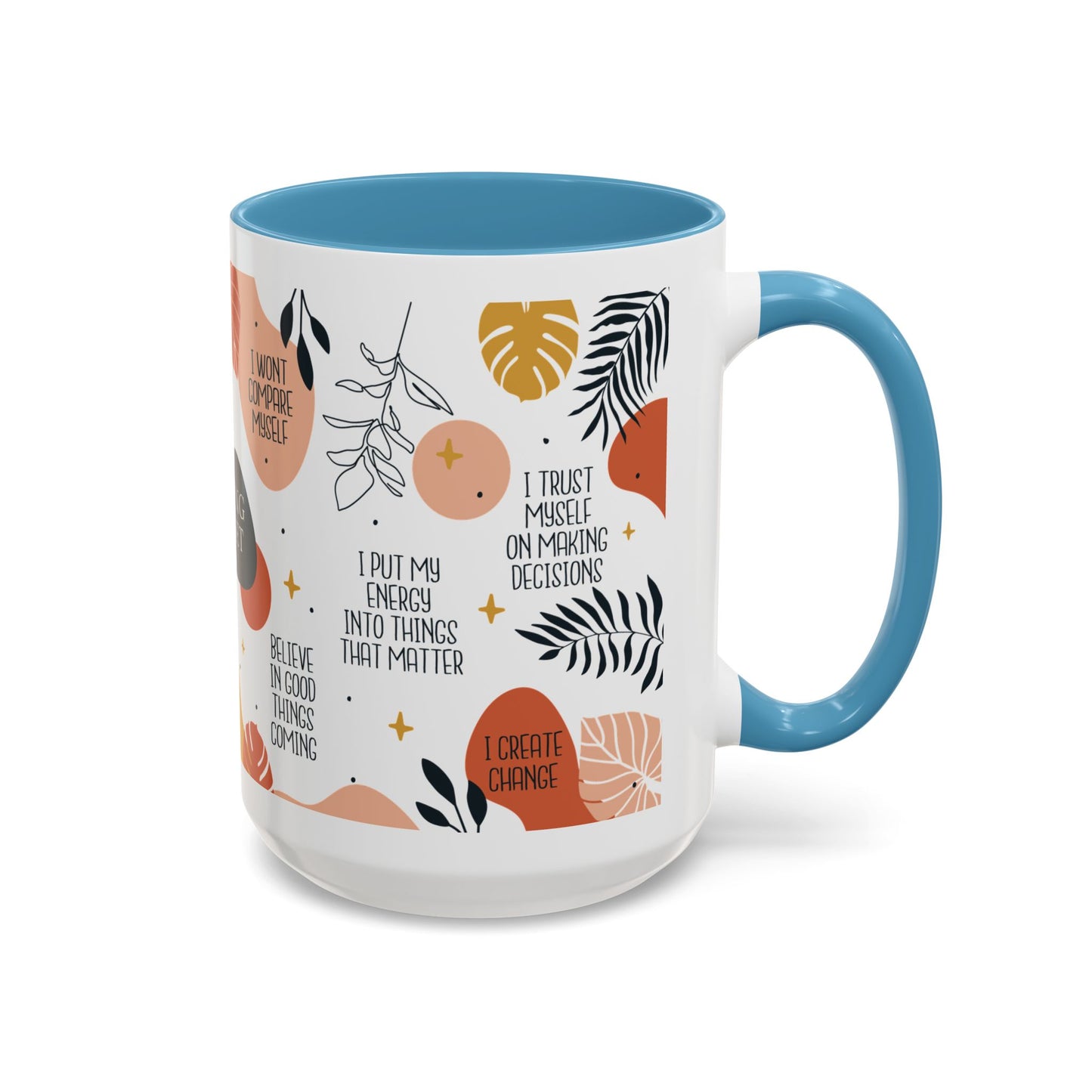 Morning Mindset Accent Coffee Mug