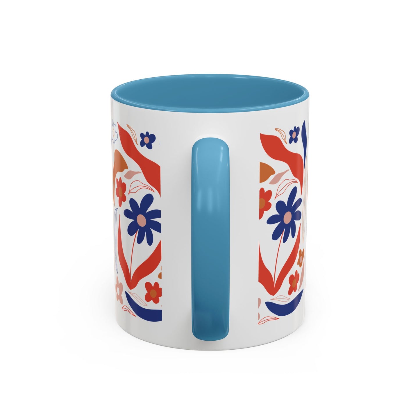 Floral Accent Coffee Mug