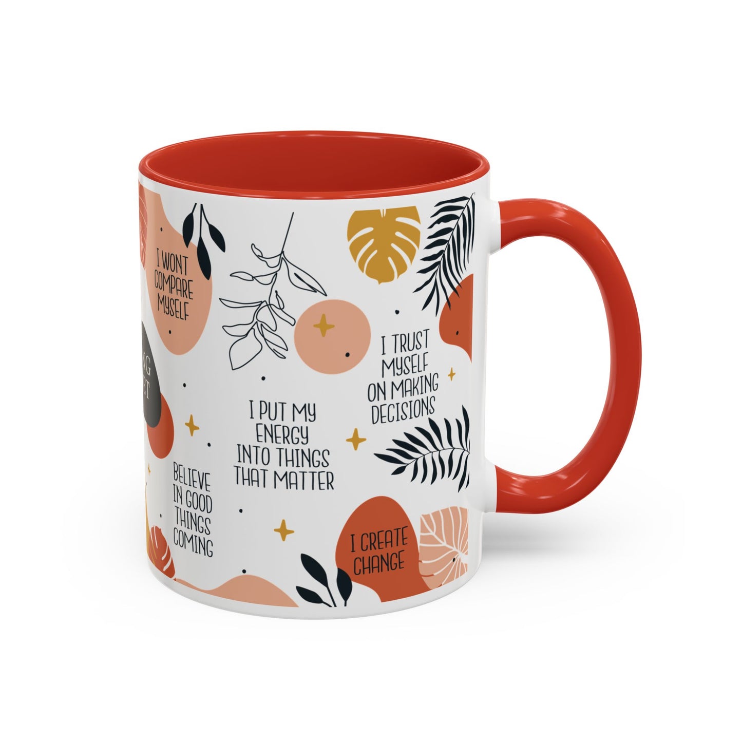 Morning Mindset Accent Coffee Mug
