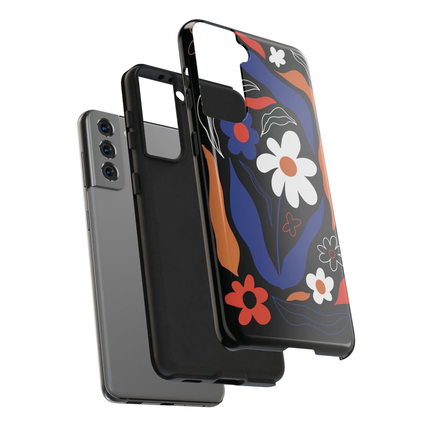 Phone Case, Floral Design, Protective Case, Cover, Strong, Durable, Custom Shell