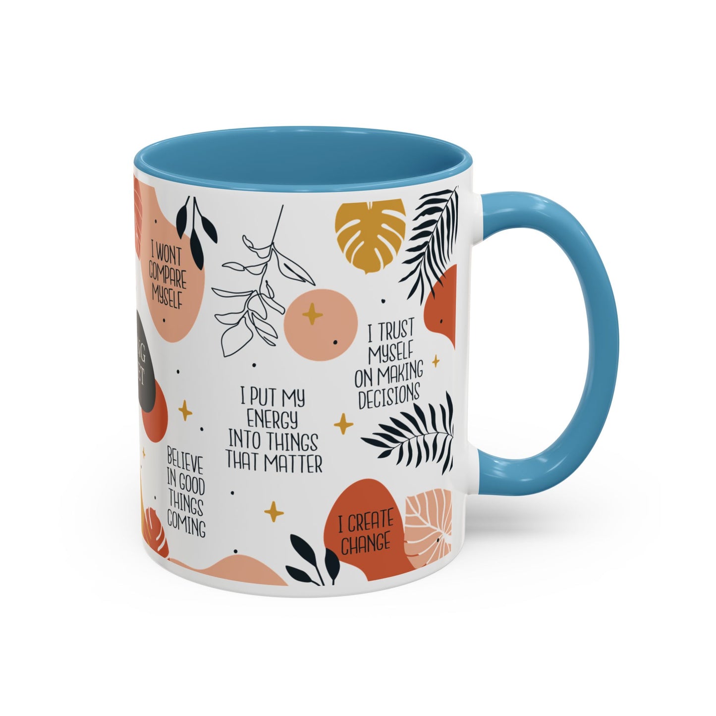 Morning Mindset Accent Coffee Mug