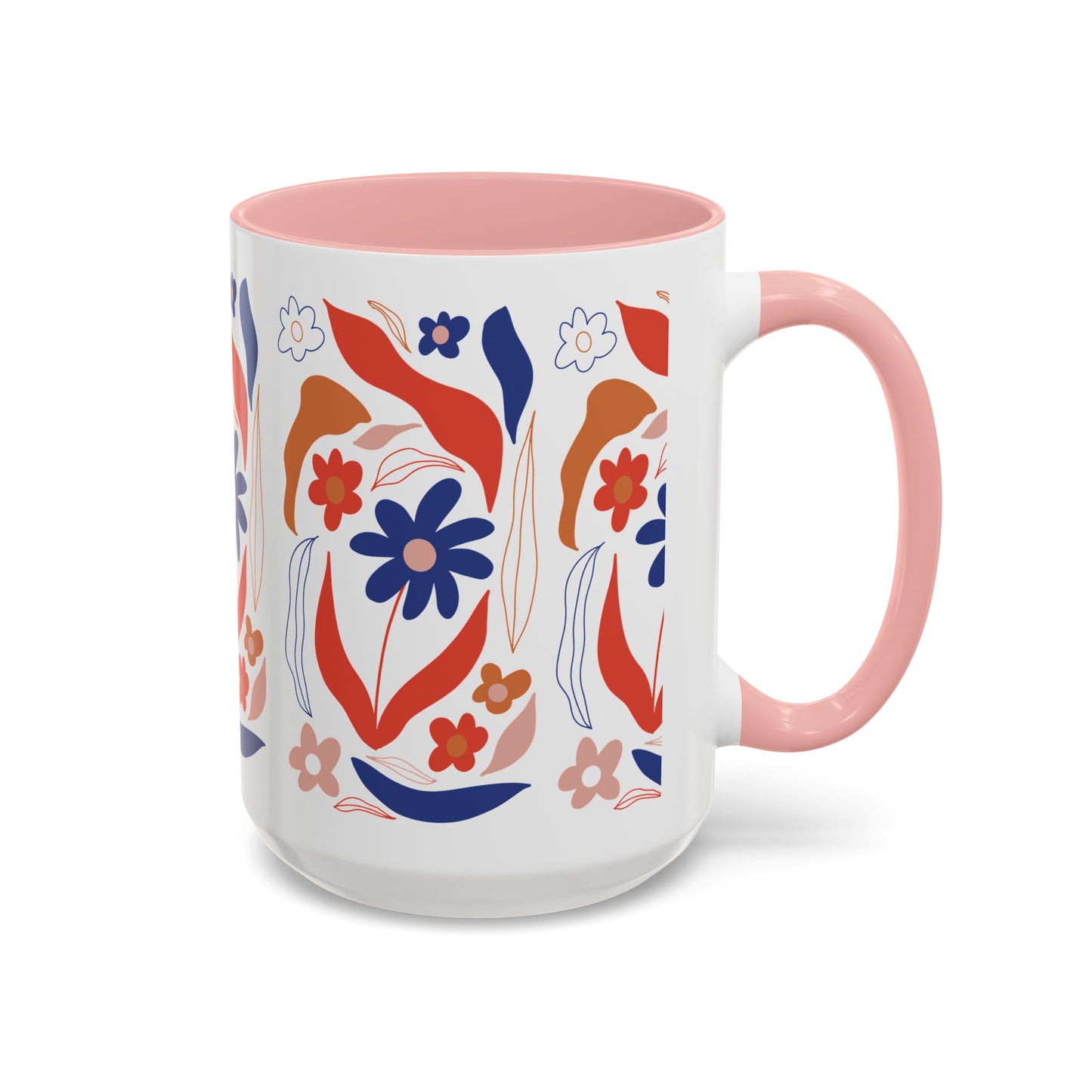 Floral Accent Coffee Mug