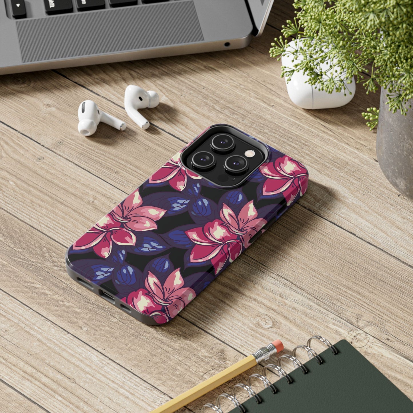 Phone Case, Floral Design, Protective Case, Cover, Strong, Durable, Custom Shell