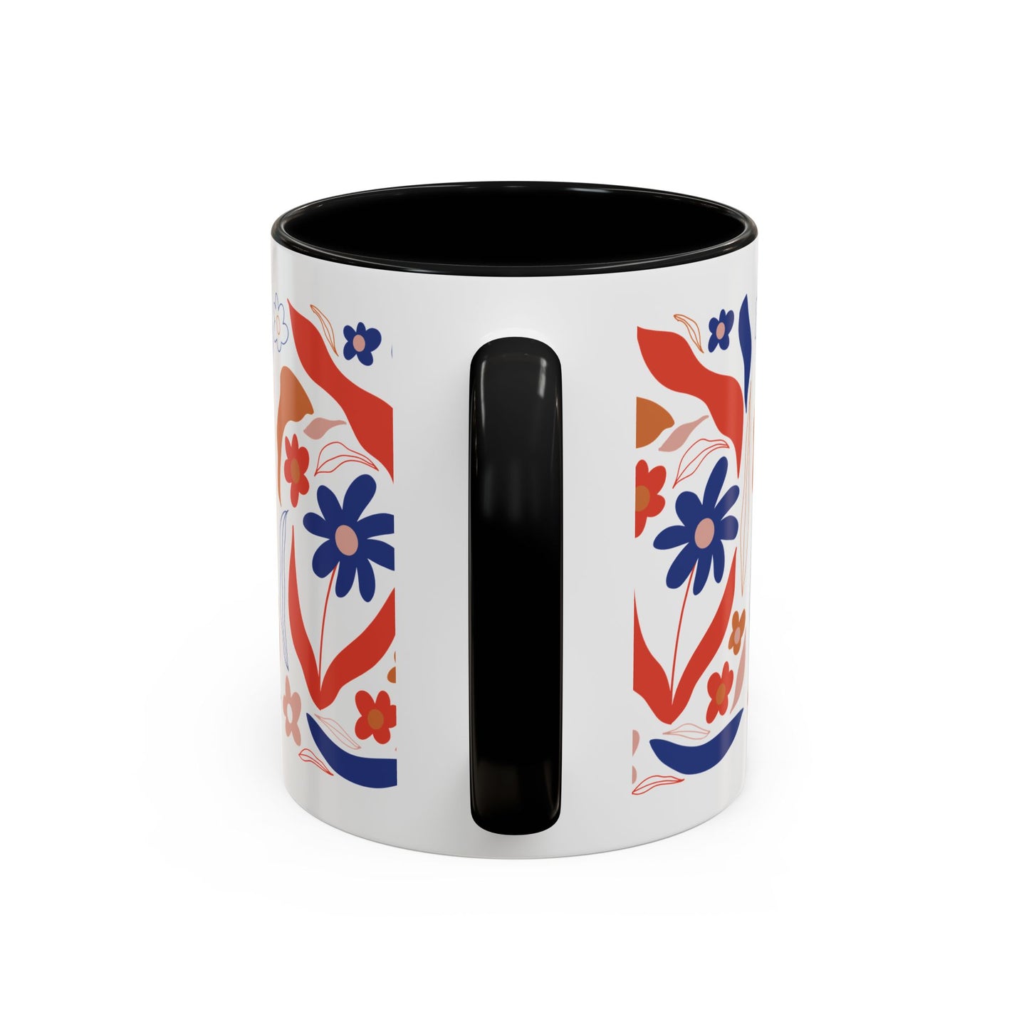 Floral Accent Coffee Mug