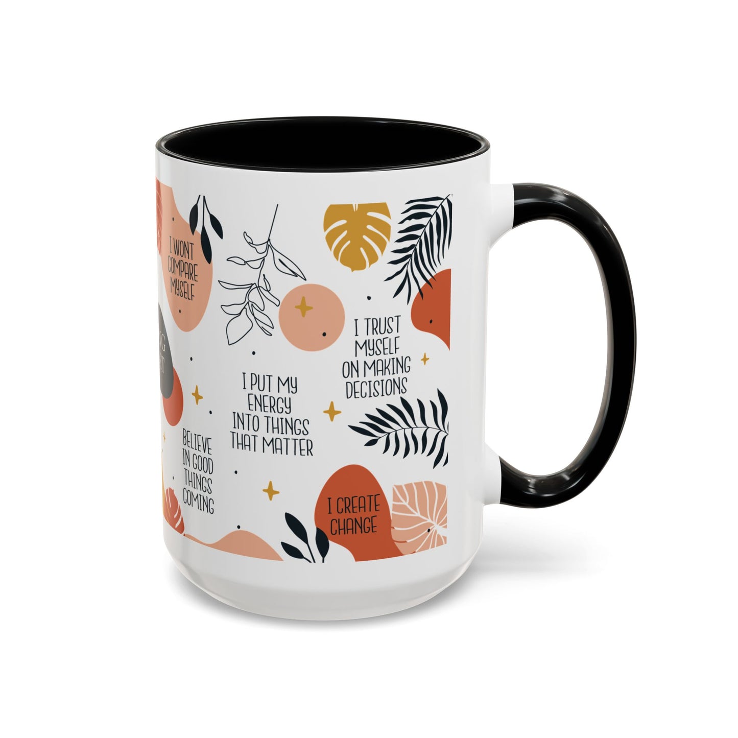 Morning Mindset Accent Coffee Mug