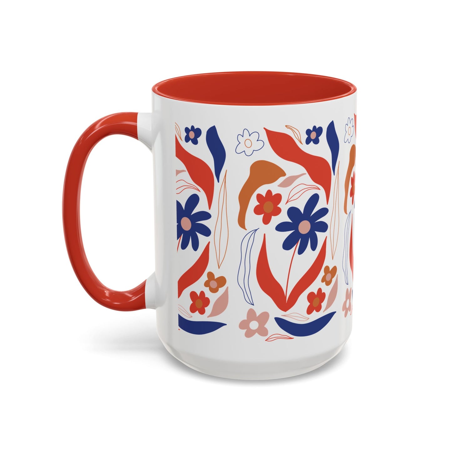 Floral Accent Coffee Mug