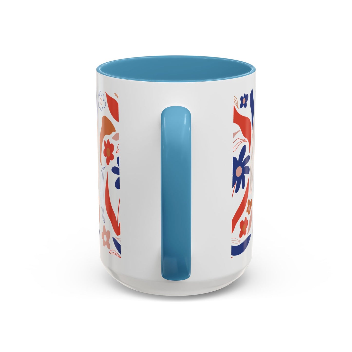 Floral Accent Coffee Mug
