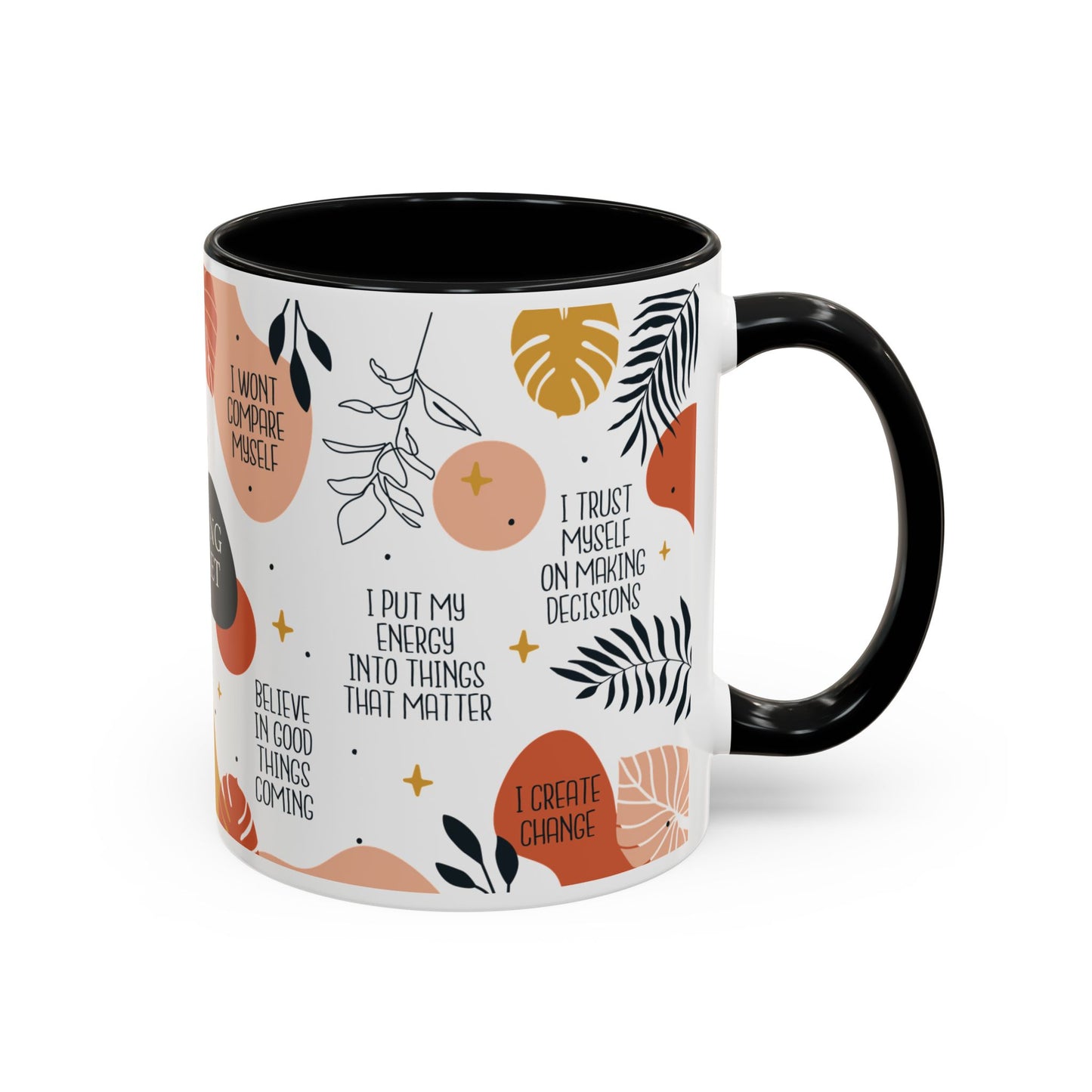 Morning Mindset Accent Coffee Mug