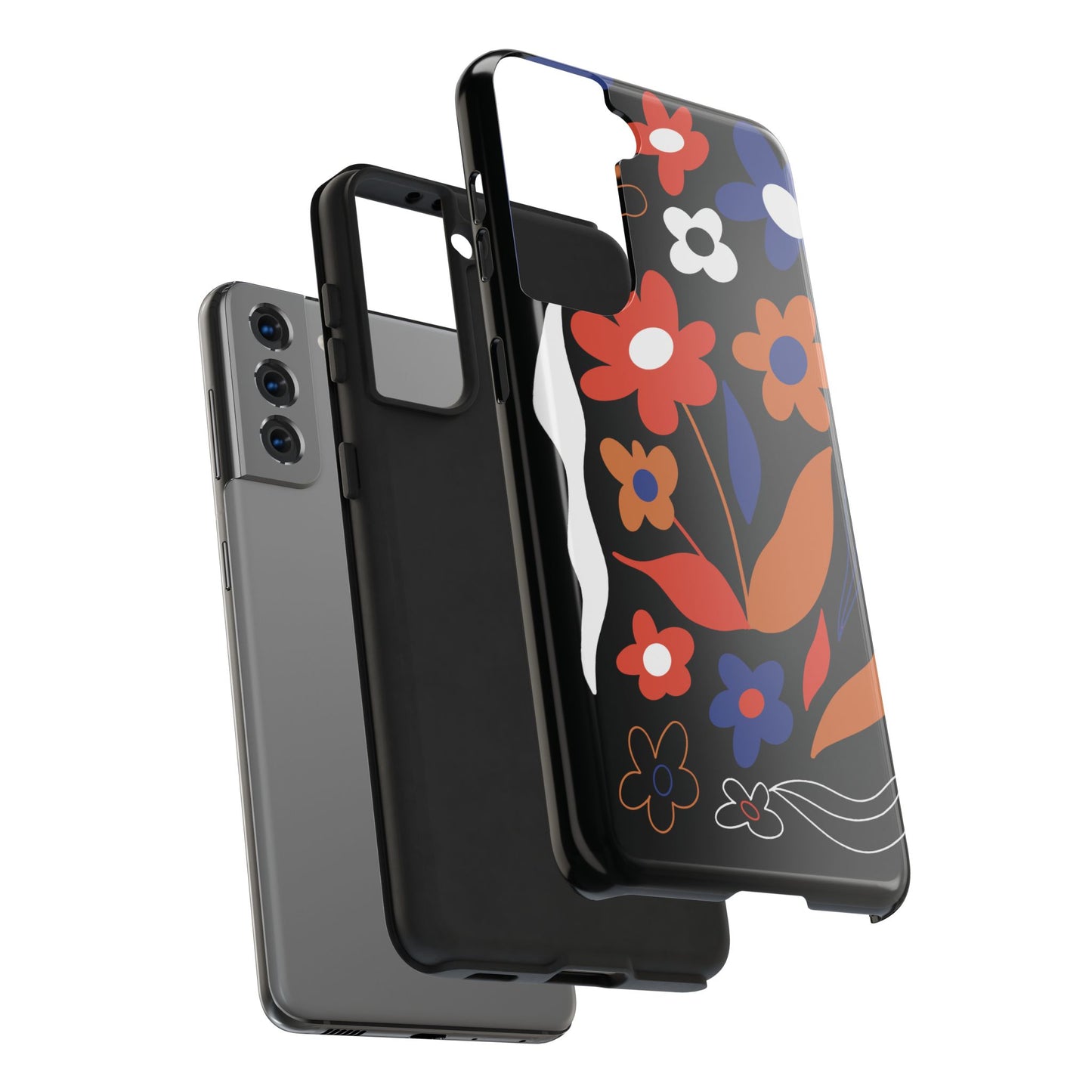 Phone Case, Floral Design, Protective Case, Cover, Strong, Durable, Custom Shell