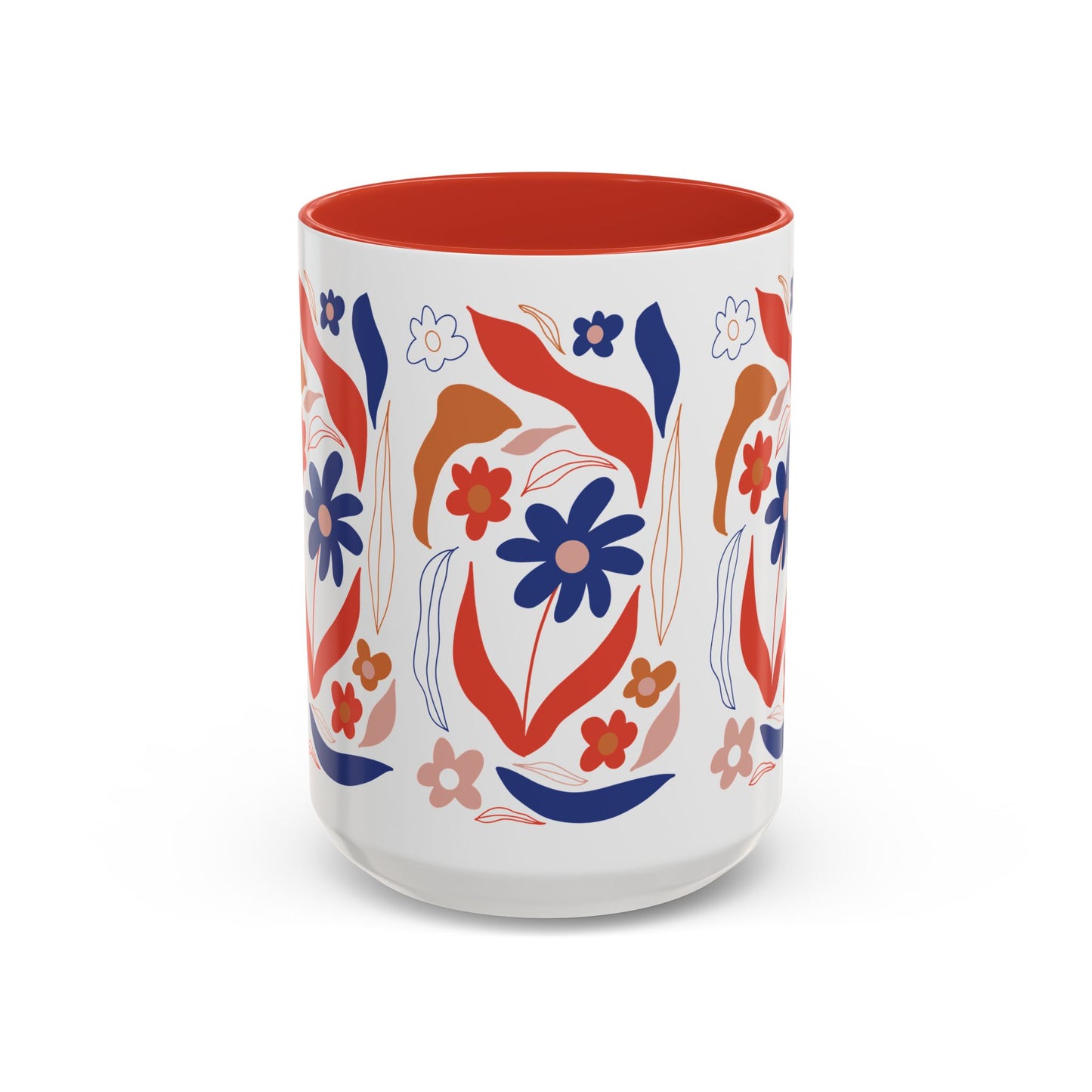 Floral Accent Coffee Mug
