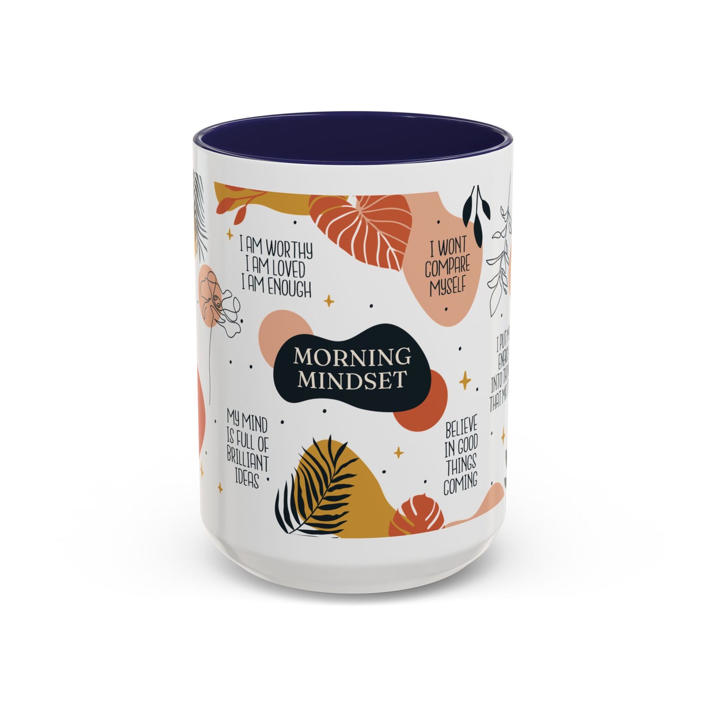 Morning Mindset Accent Coffee Mug