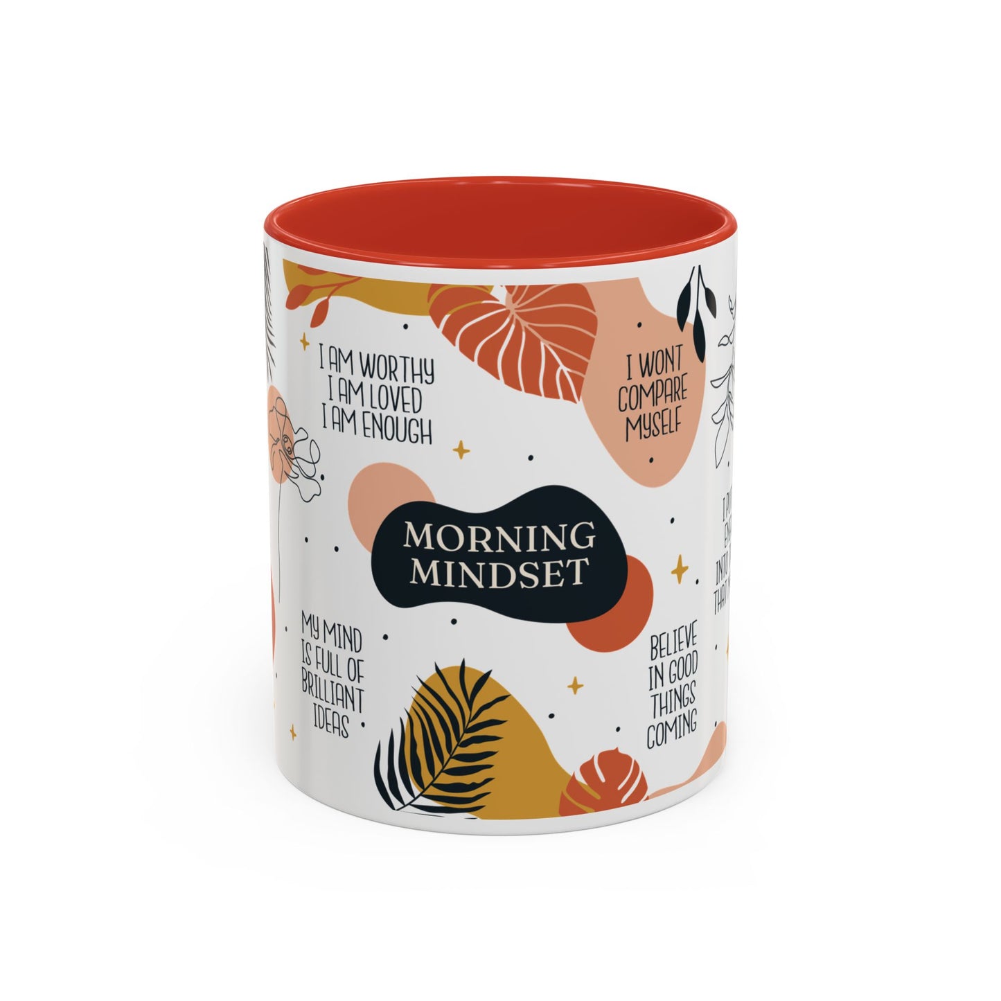 Morning Mindset Accent Coffee Mug