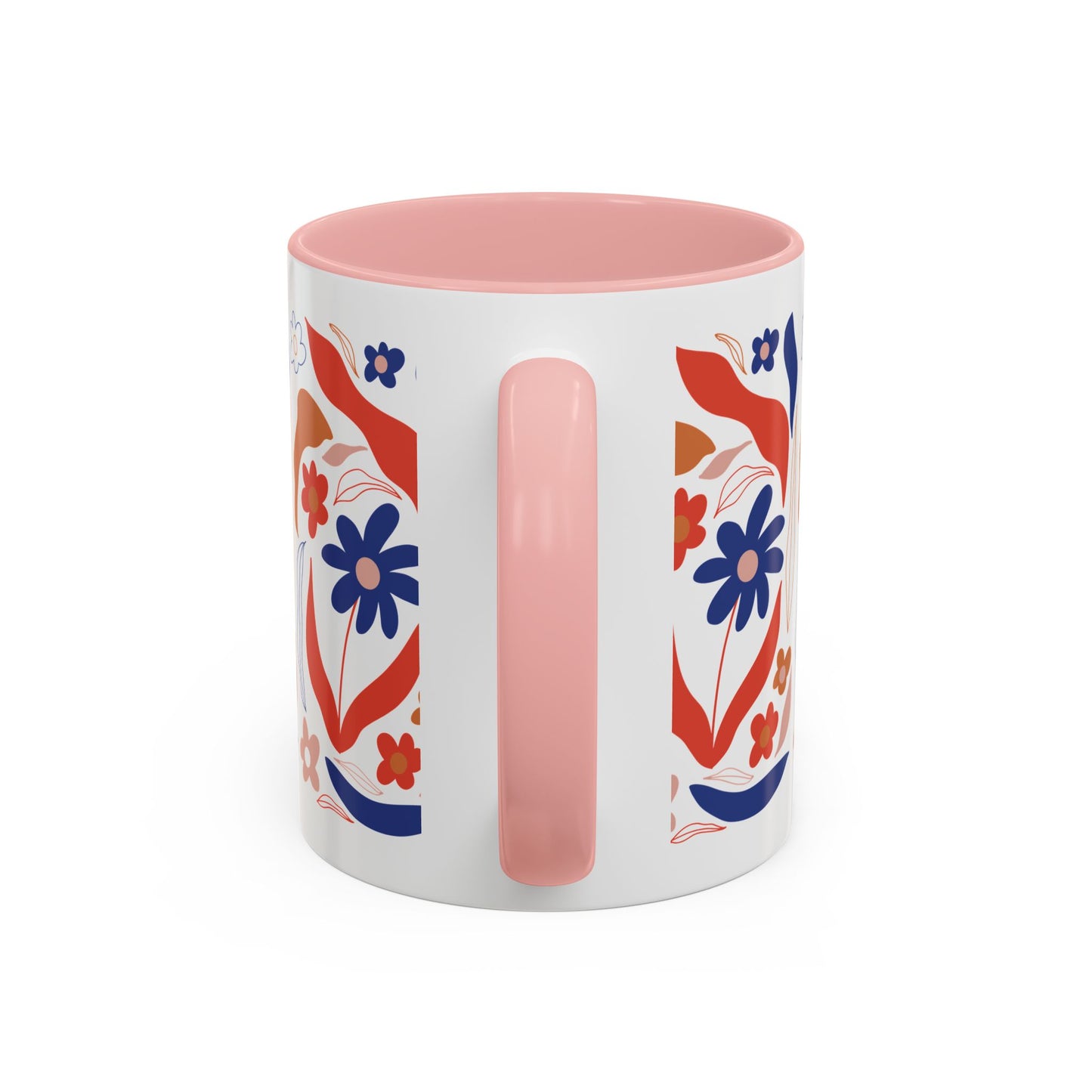 Floral Accent Coffee Mug