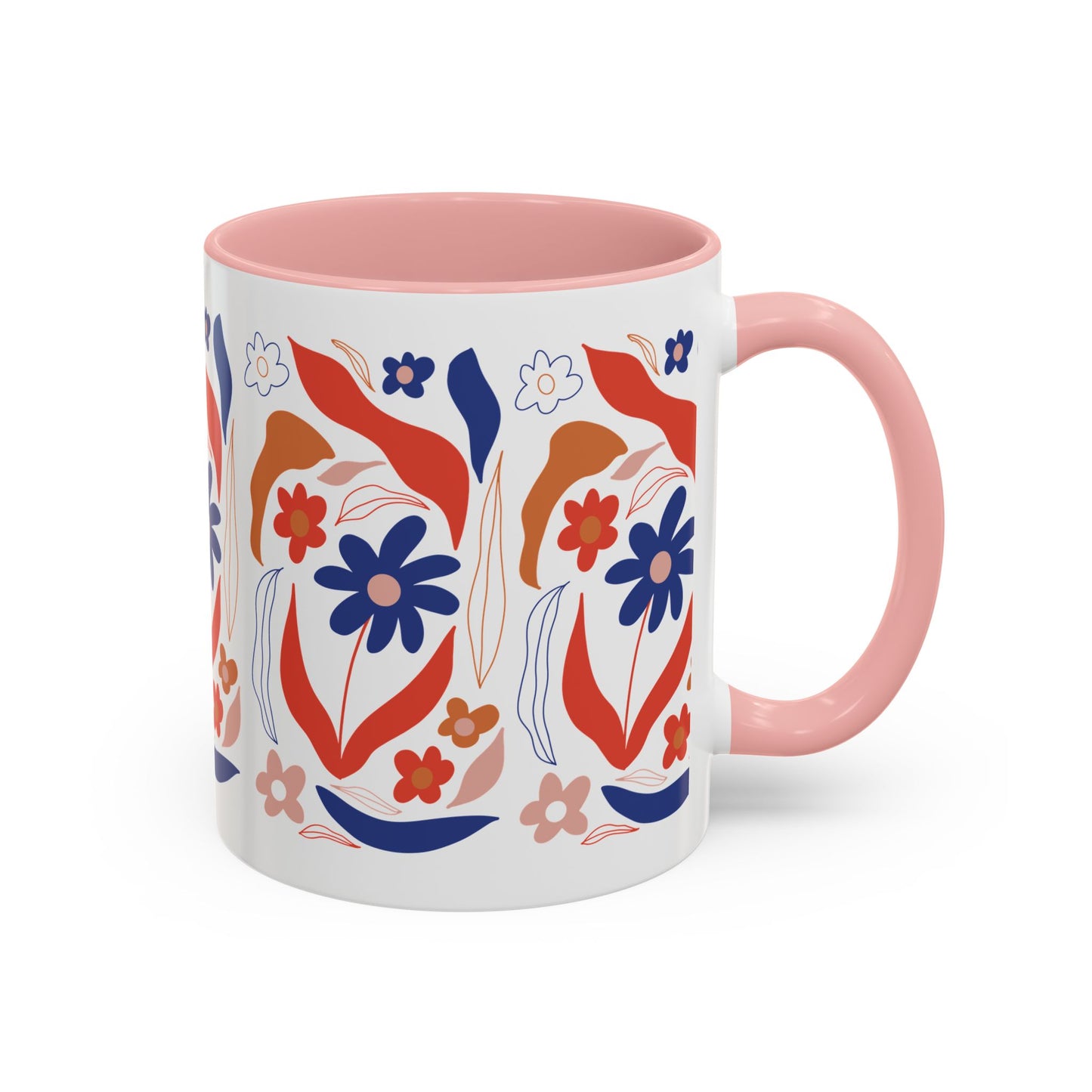 Floral Accent Coffee Mug