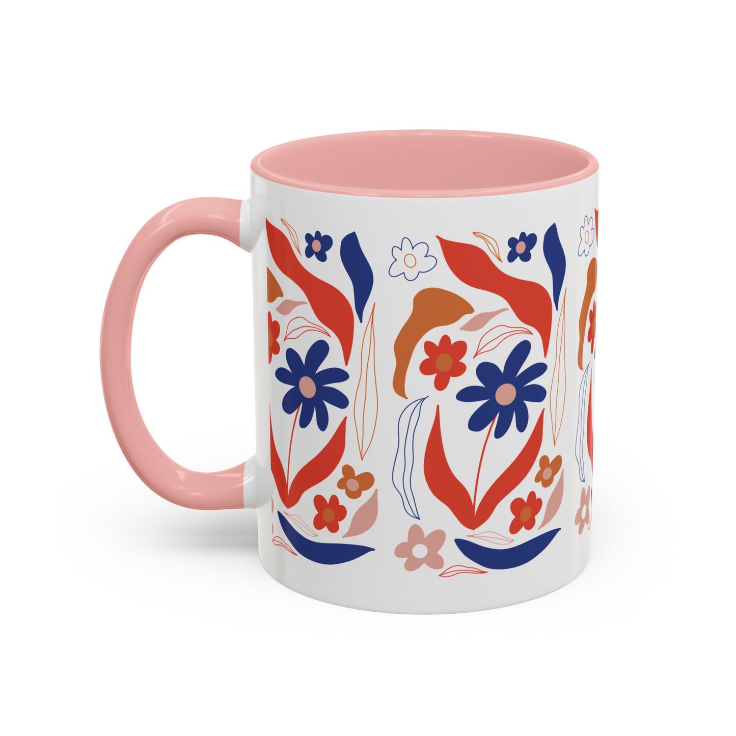 Floral Accent Coffee Mug