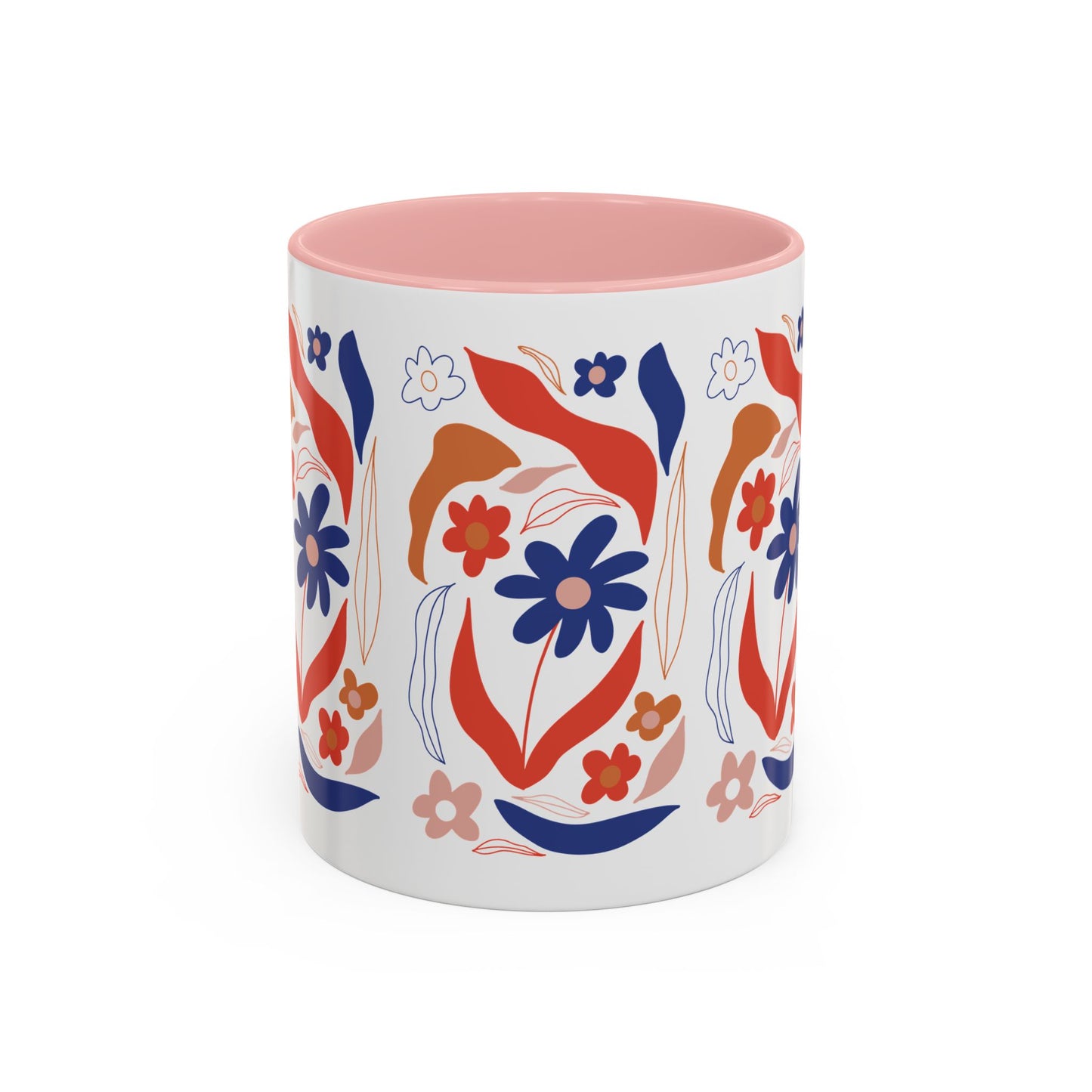 Floral Accent Coffee Mug