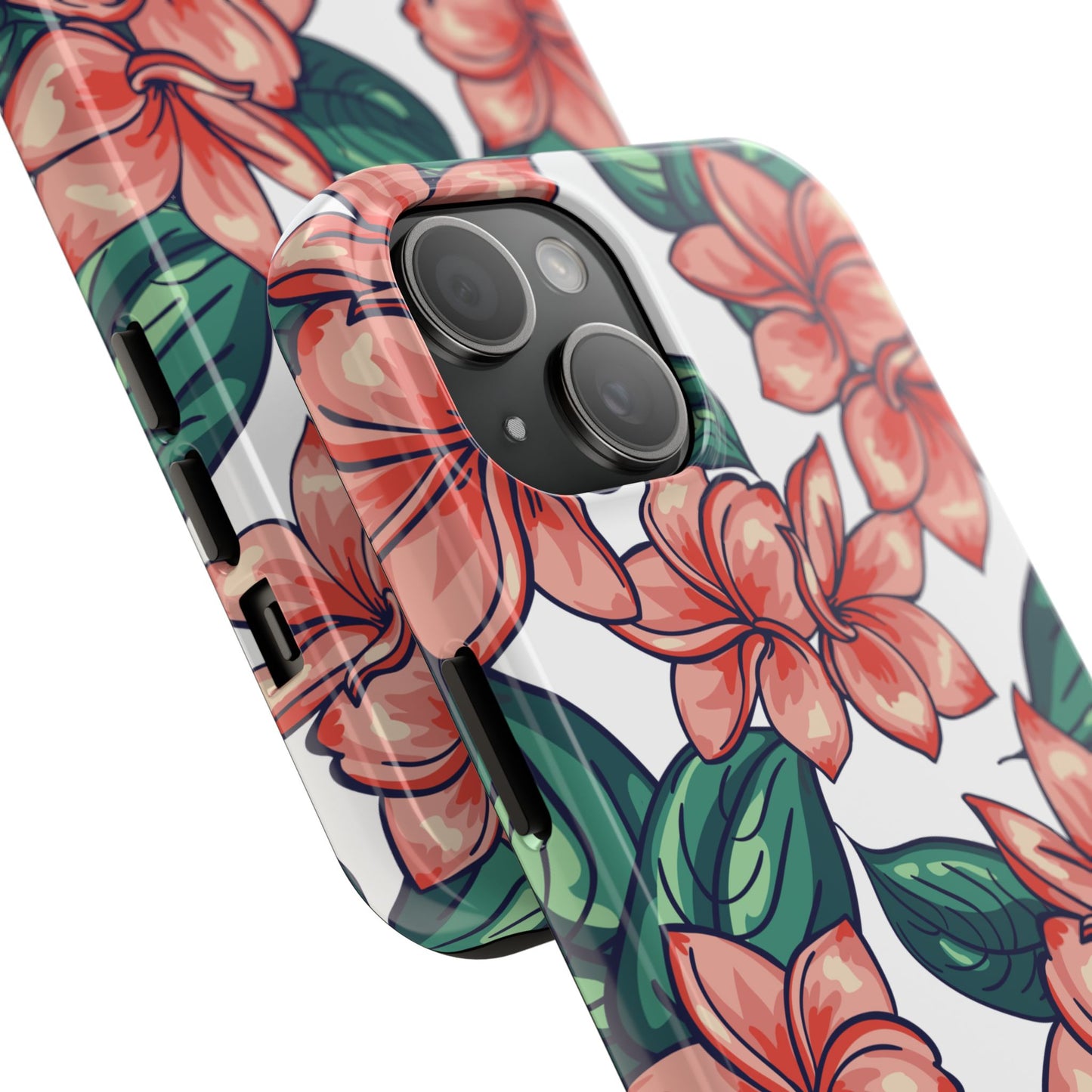 Phone Case, Floral Design, Protective Case, Cover, Strong, Durable, Custom Shell