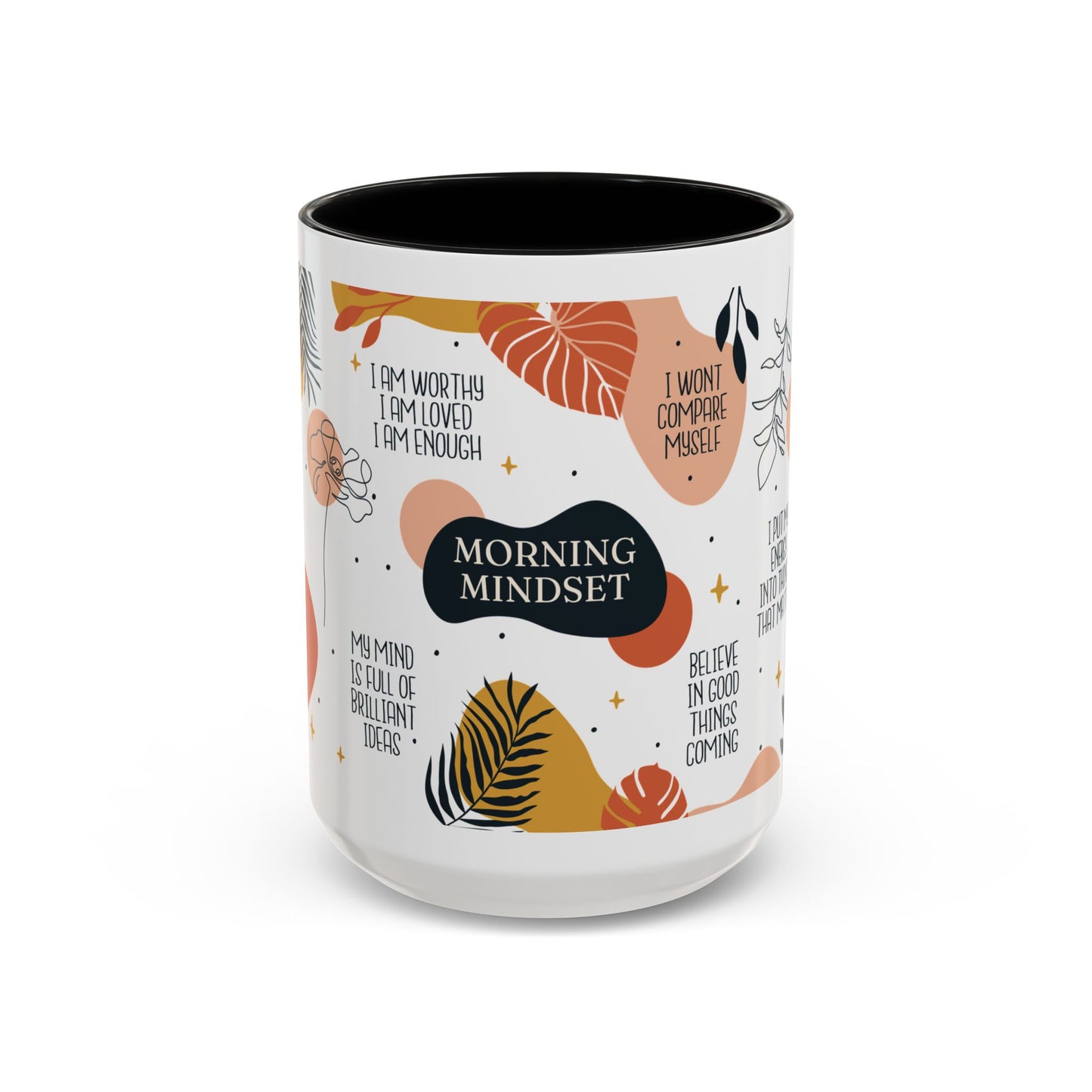Morning Mindset Accent Coffee Mug