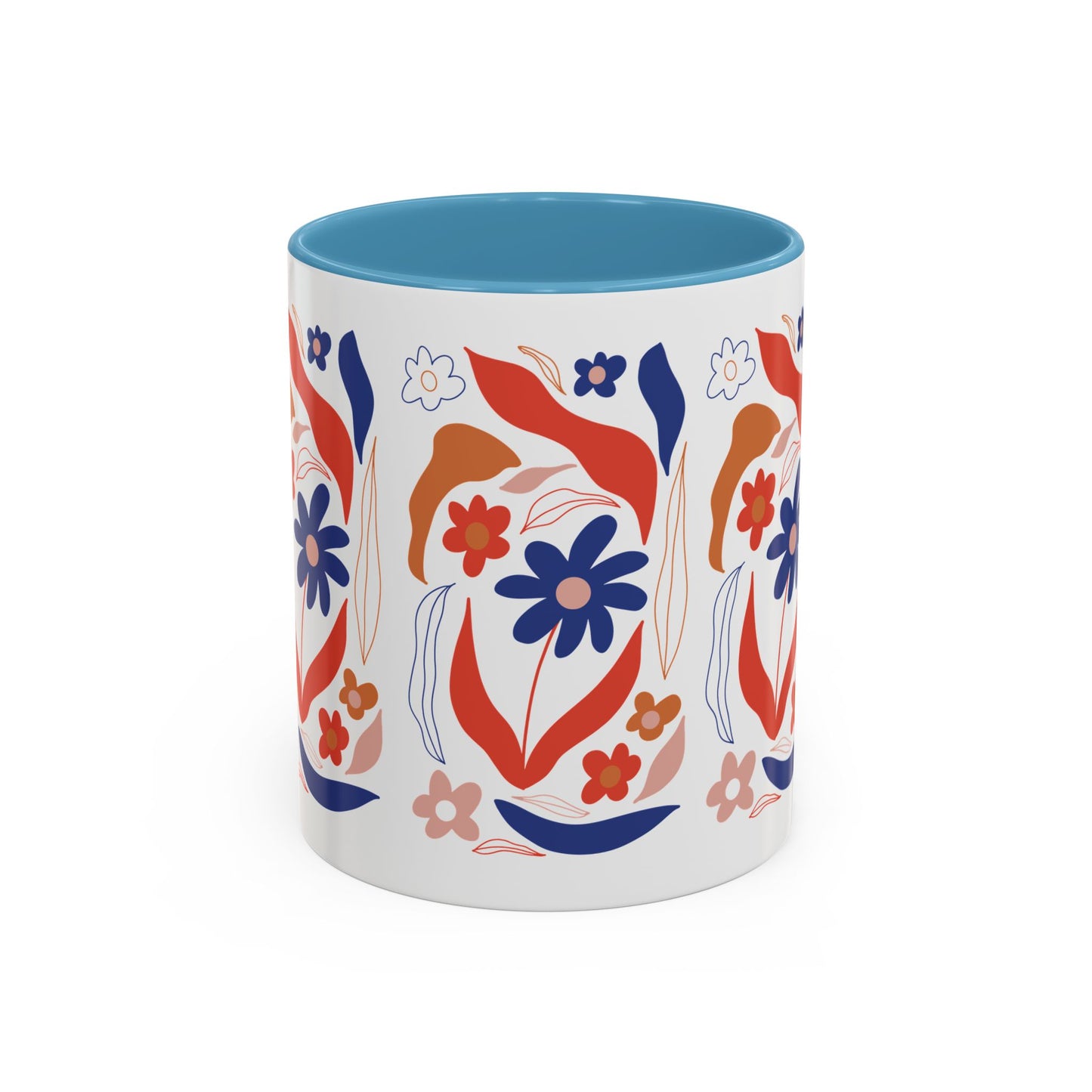 Floral Accent Coffee Mug