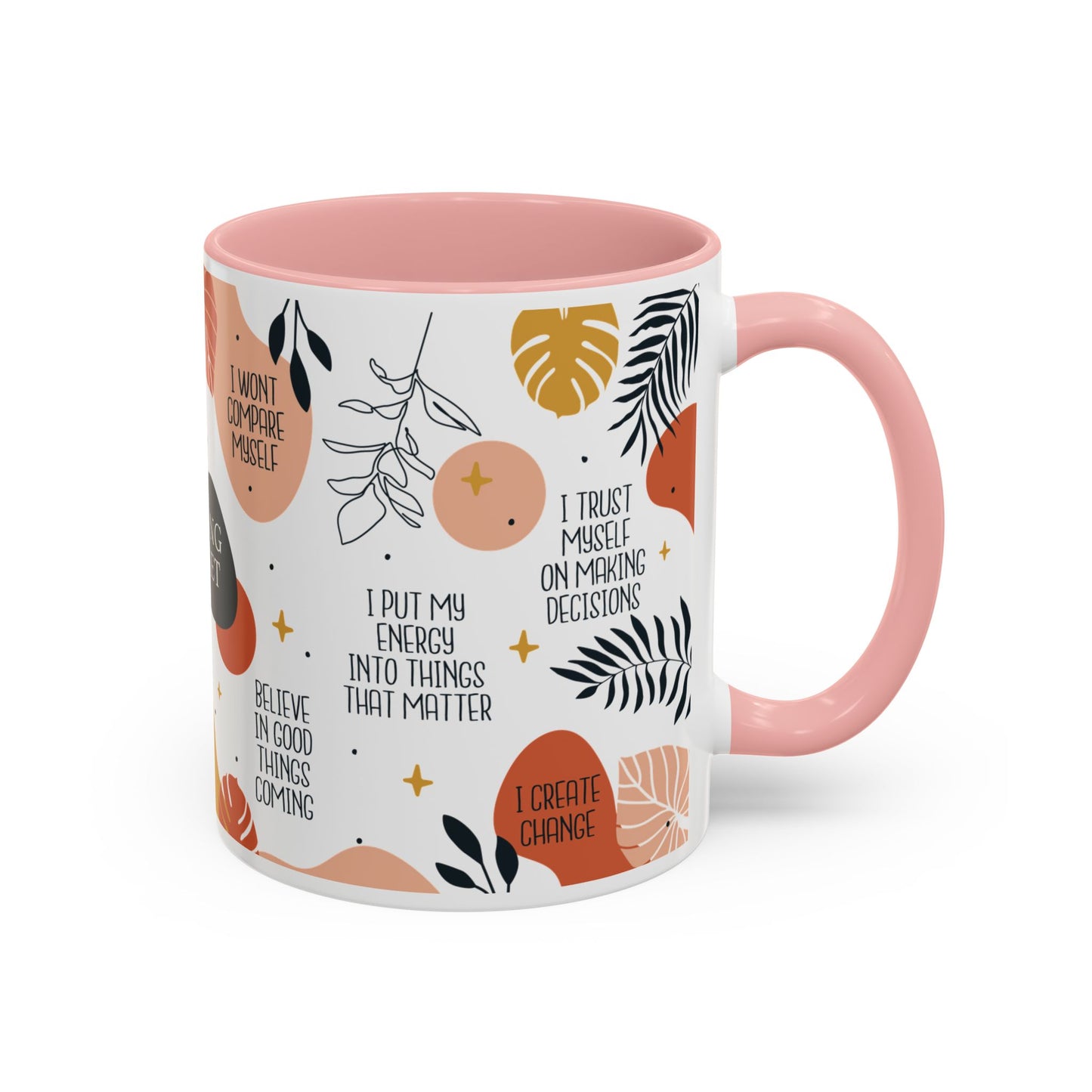 Morning Mindset Accent Coffee Mug