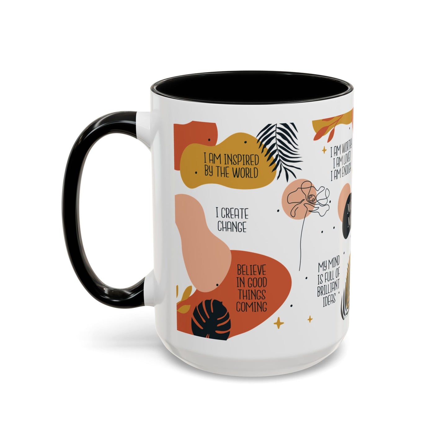 Morning Mindset Accent Coffee Mug