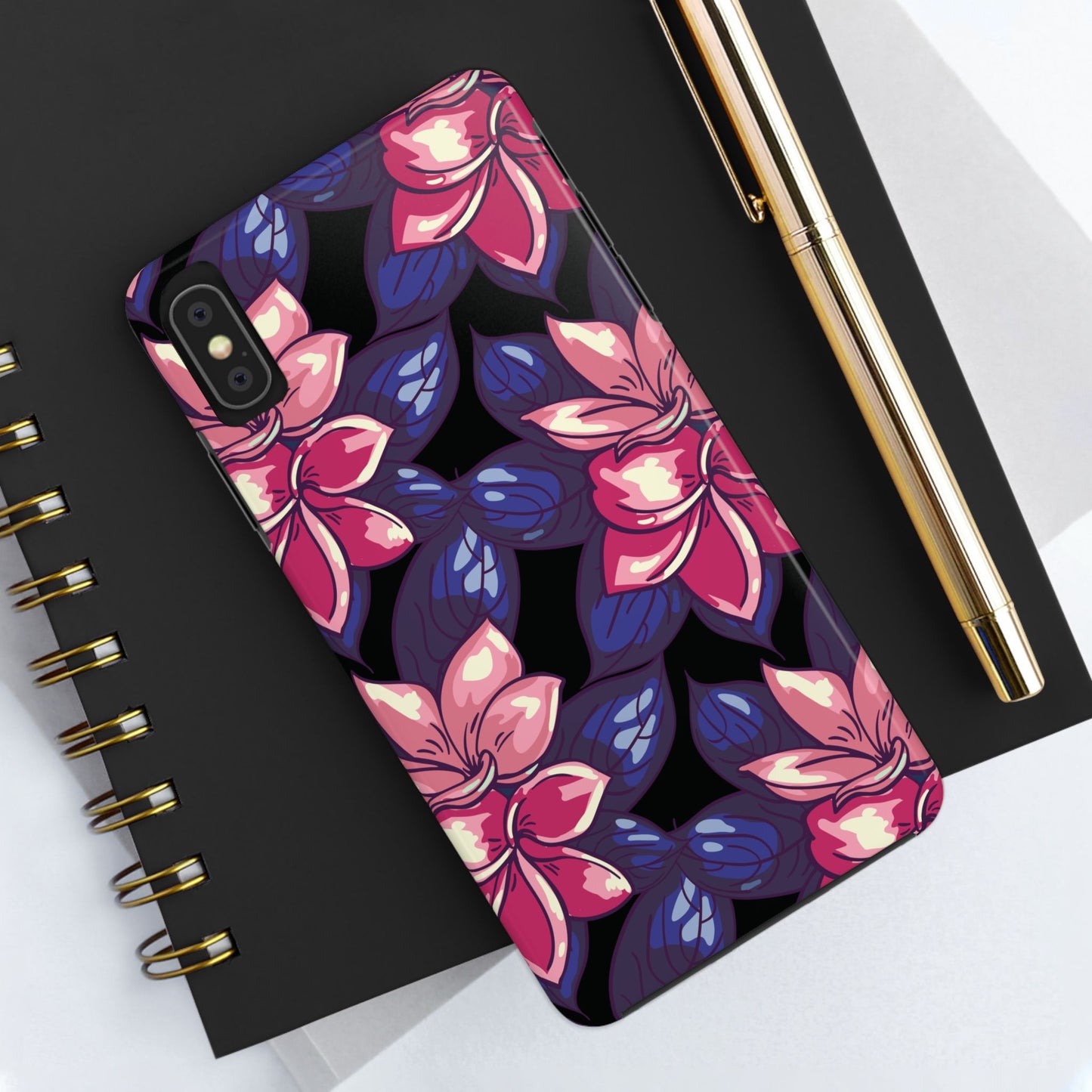 Phone Case, Floral Design, Protective Case, Cover, Strong, Durable, Custom Shell