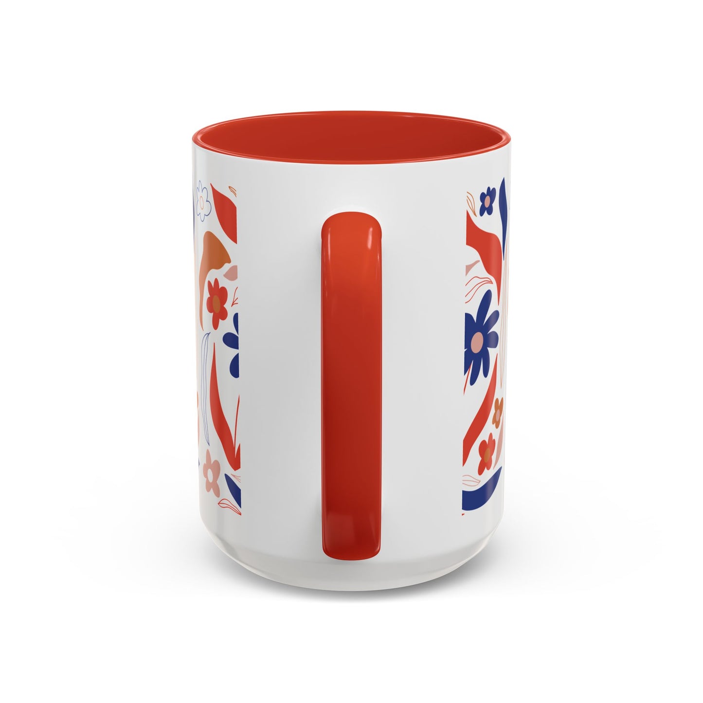 Floral Accent Coffee Mug