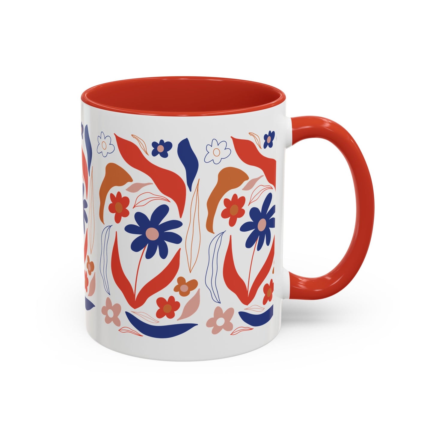 Floral Accent Coffee Mug