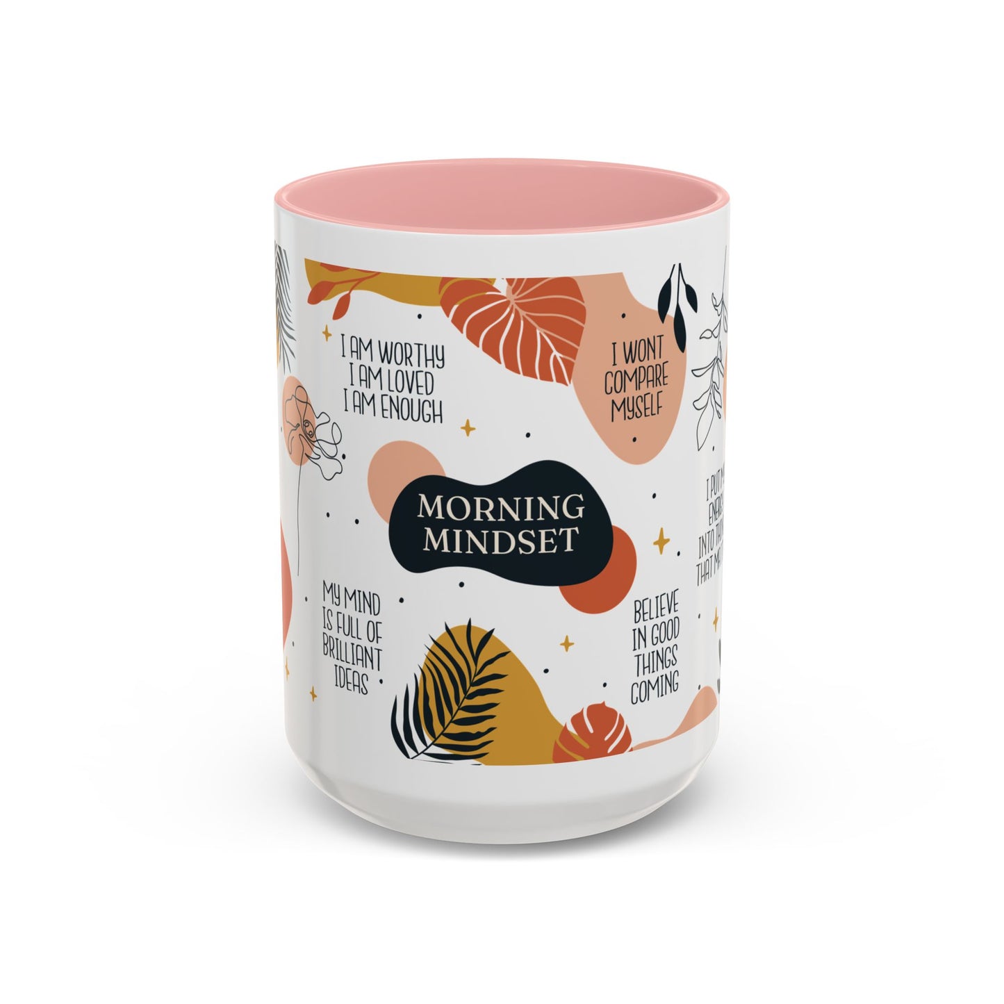 Morning Mindset Accent Coffee Mug