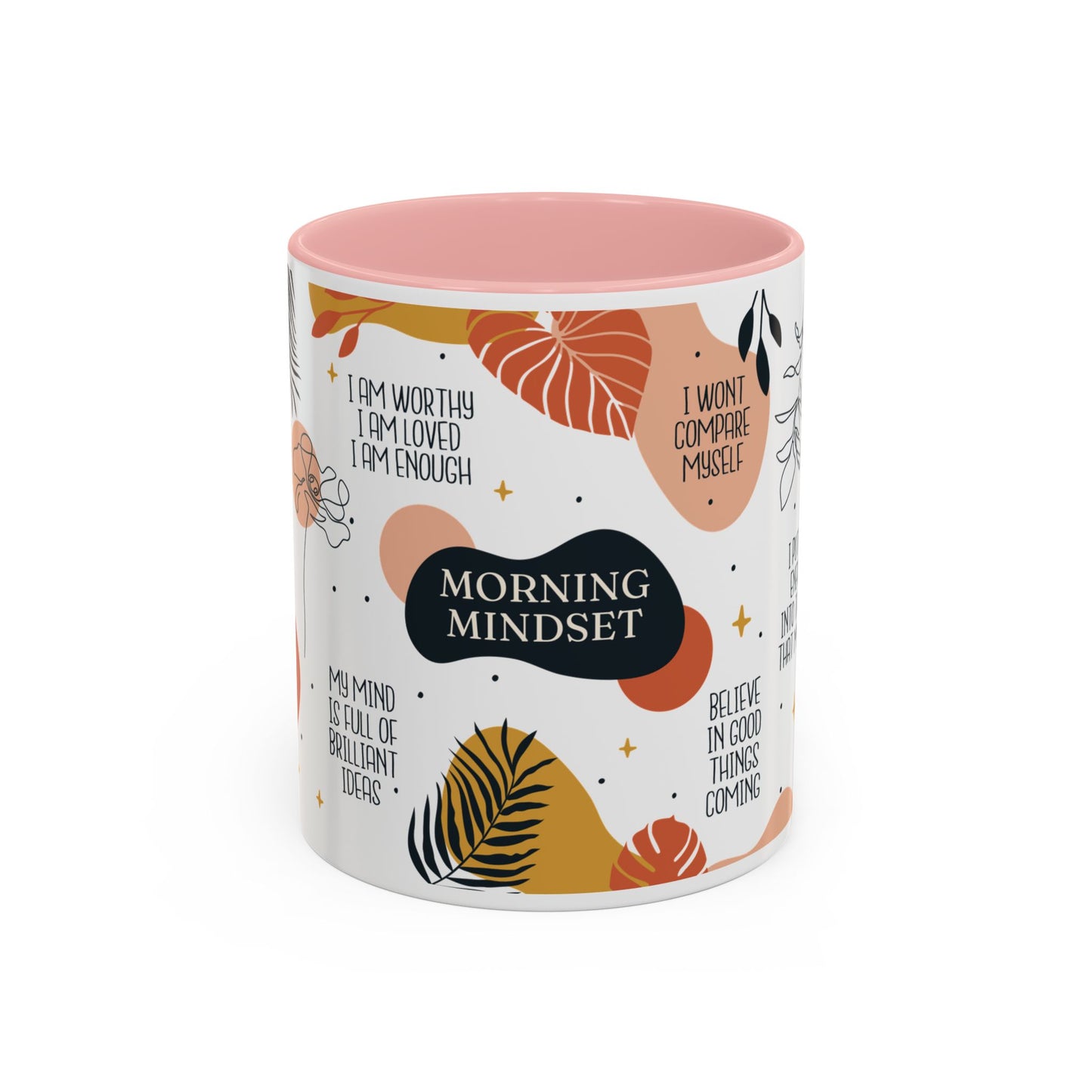 Morning Mindset Accent Coffee Mug