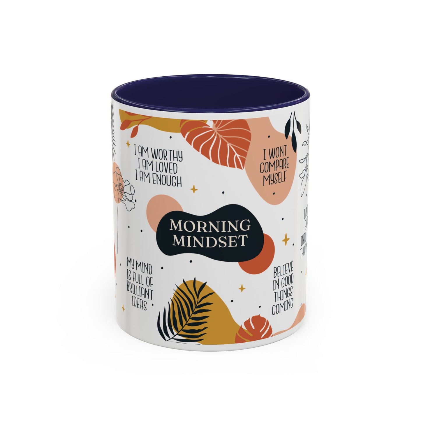 Morning Mindset Accent Coffee Mug