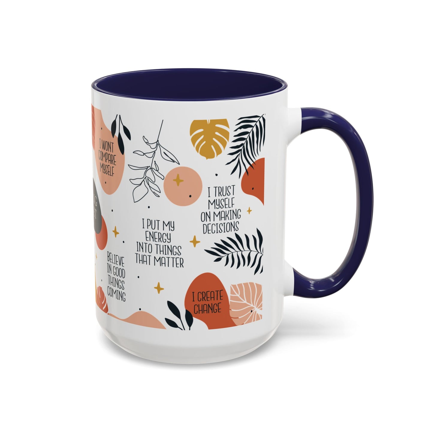 Morning Mindset Accent Coffee Mug