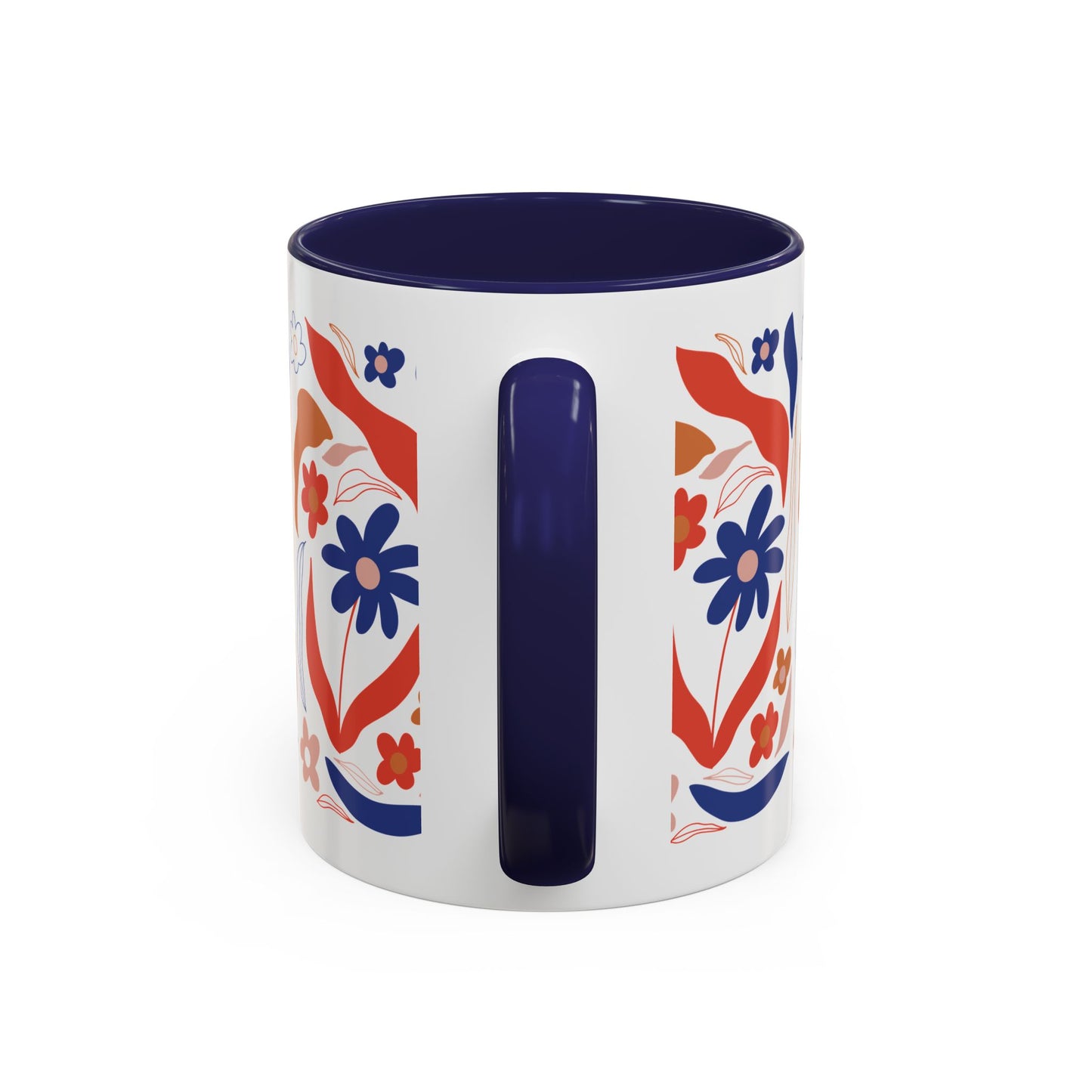 Floral Accent Coffee Mug