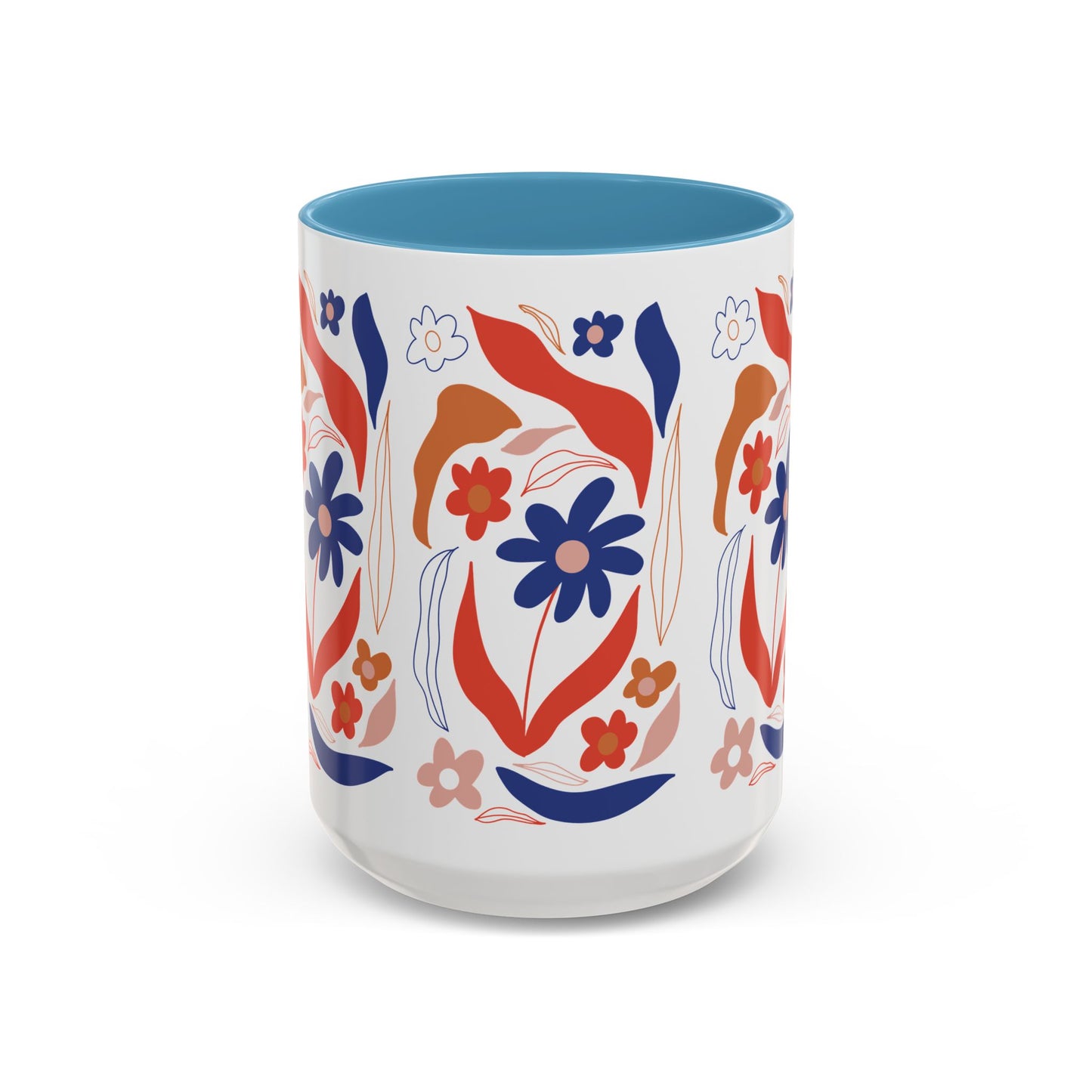 Floral Accent Coffee Mug