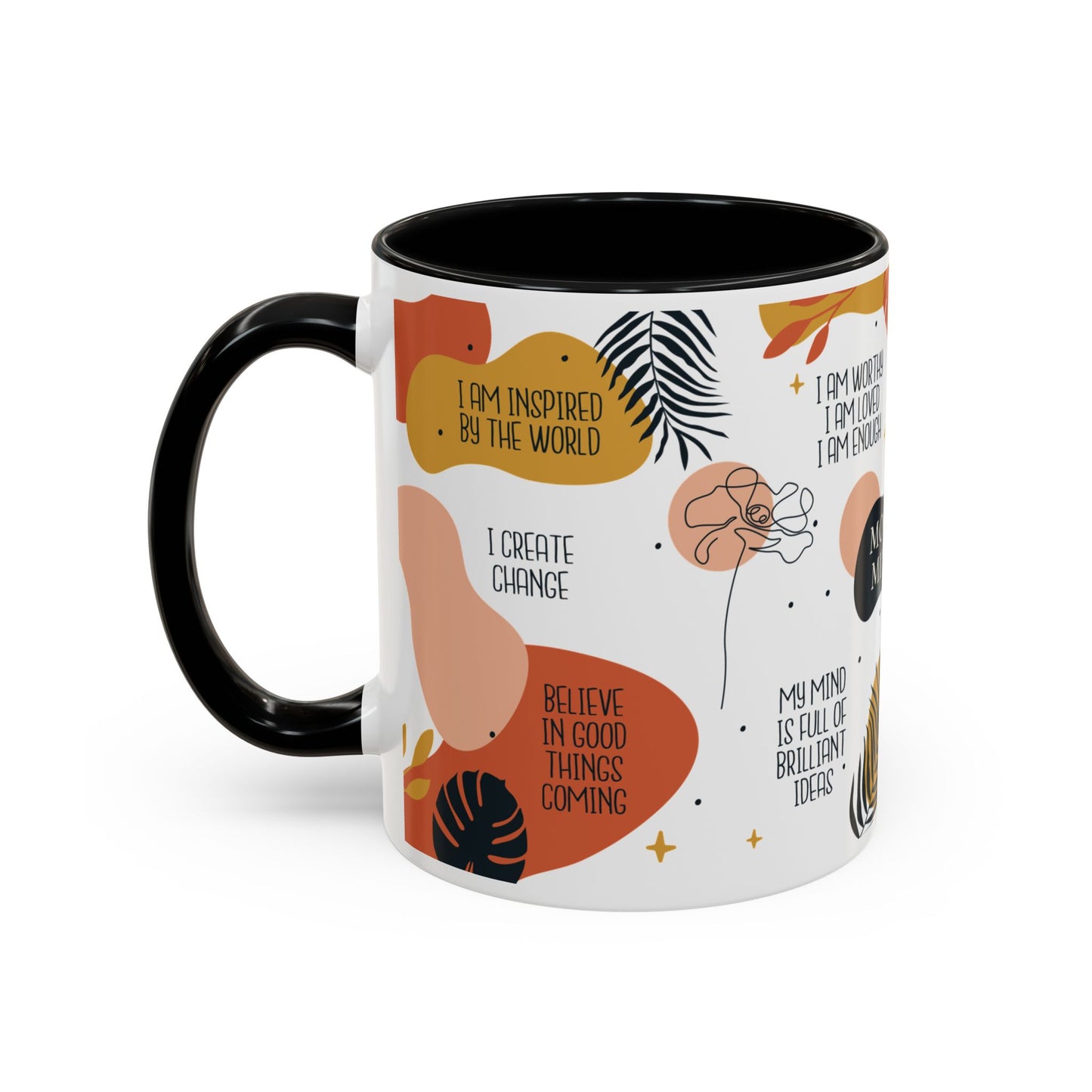 Morning Mindset Accent Coffee Mug