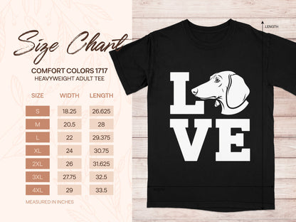 Love Dog Graphic Black Comfort Colors 1717 Tee