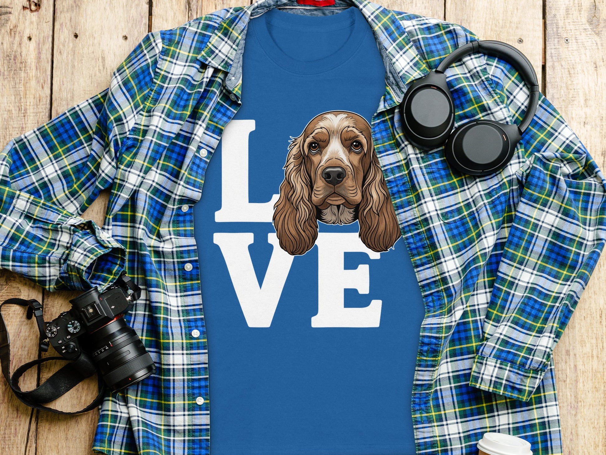 Love Cocker Spaniel Graphic Printed T-Shirt Product